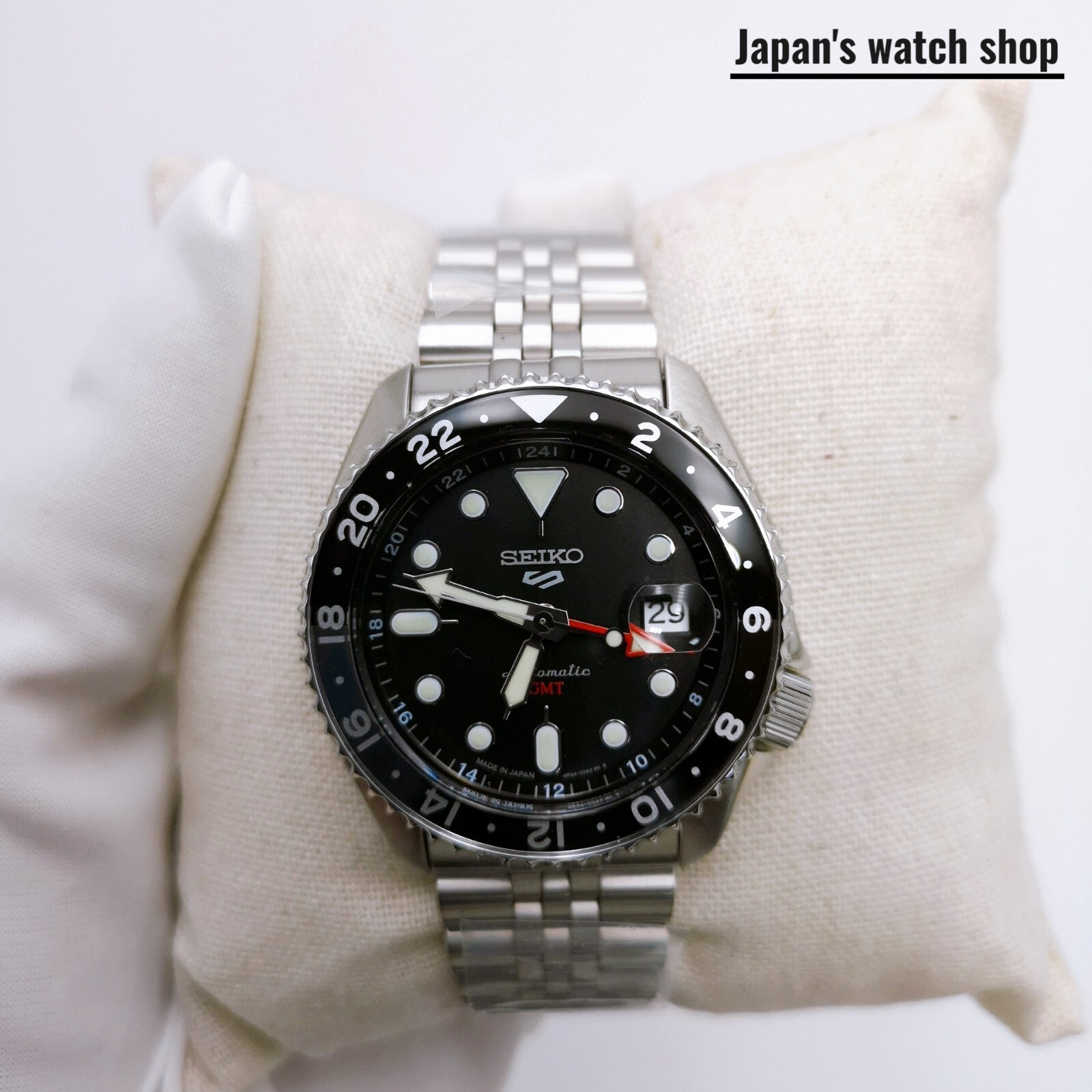 SEIKO 5 Sports SKX Sports Style GMT SBSC001 Black Men’s Watch New in Box