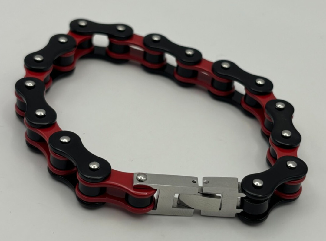 Bike Motorcycle Chain Bracelet Stainless Steel Motorcycle BMX MX Men’s Jewelry
