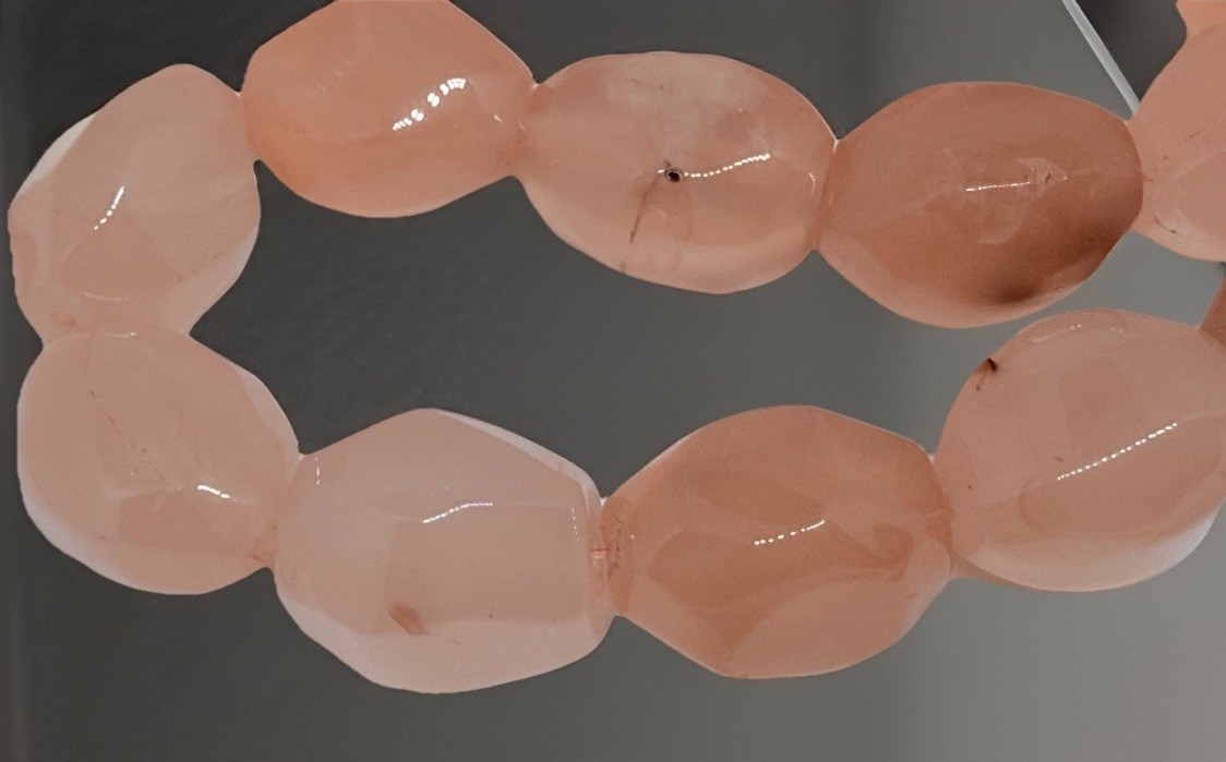 Large Gemstone Focal Bead Nuggets Pink 20mm Qty:4