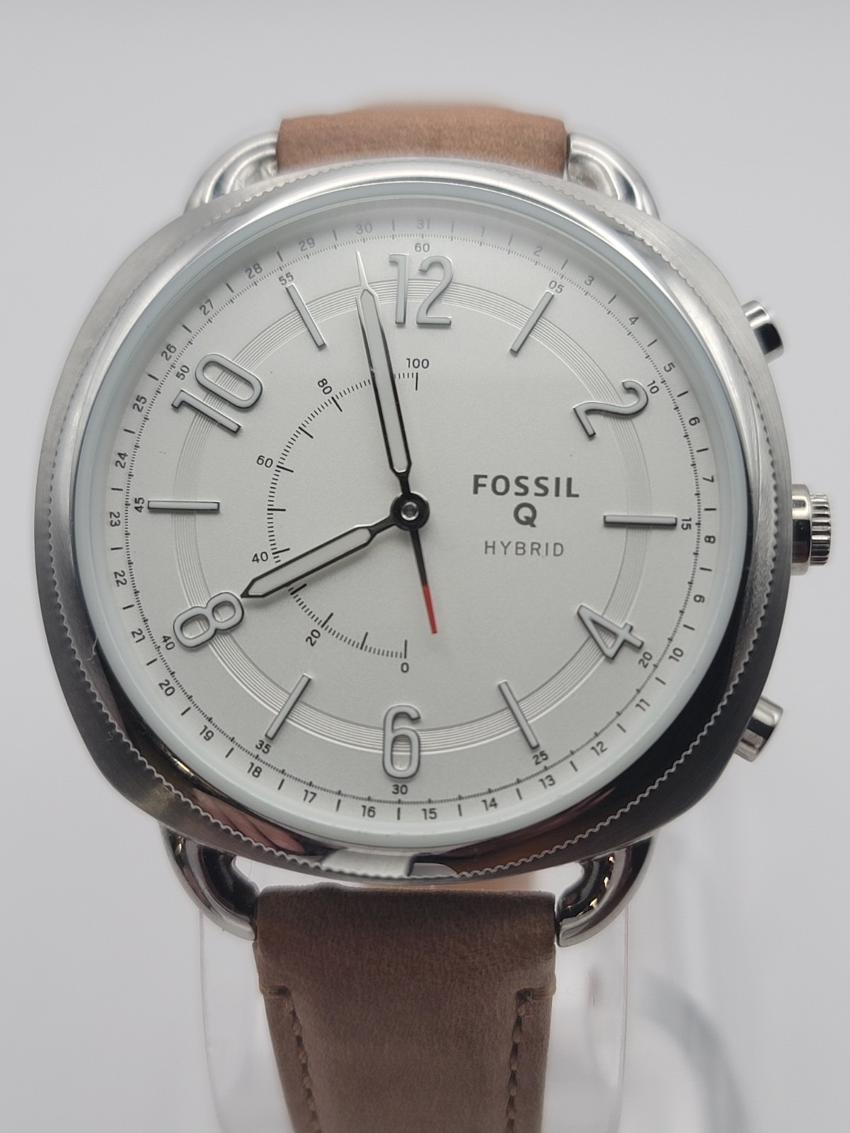 Fossil Q Accomplice Hybrid Smartwatch FTW1202 Silver Tone White Dial