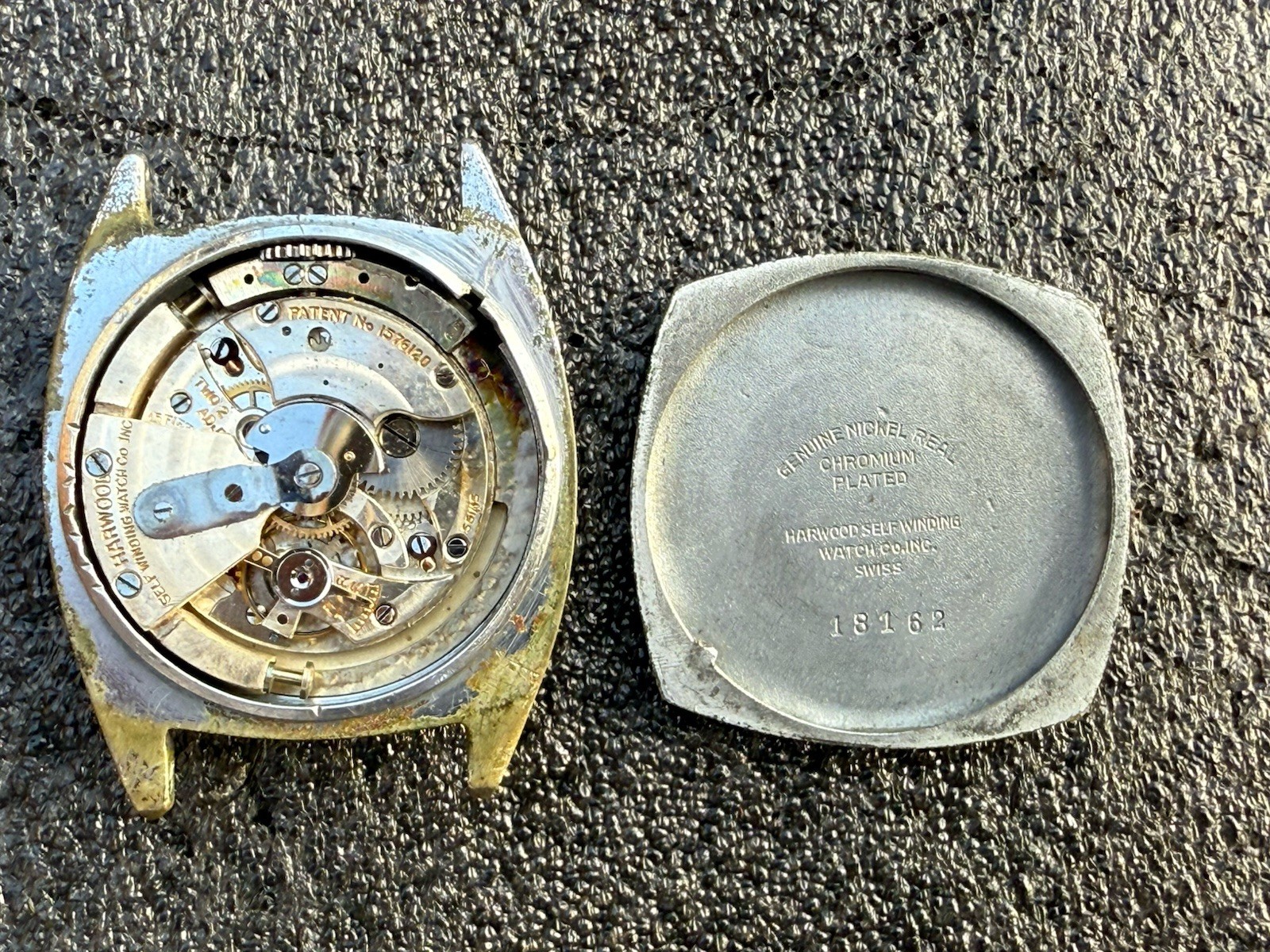 Rare Vintage 1920s Harwood Bumper Automatic 15J 30mm Watch Estate Sale Runs