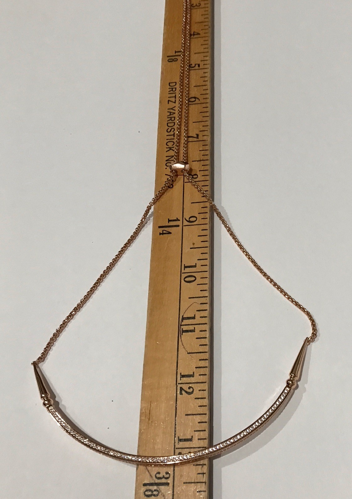 Kendra Scott Scottie Rose Goldtone Adjustable Necklace NWT & Box