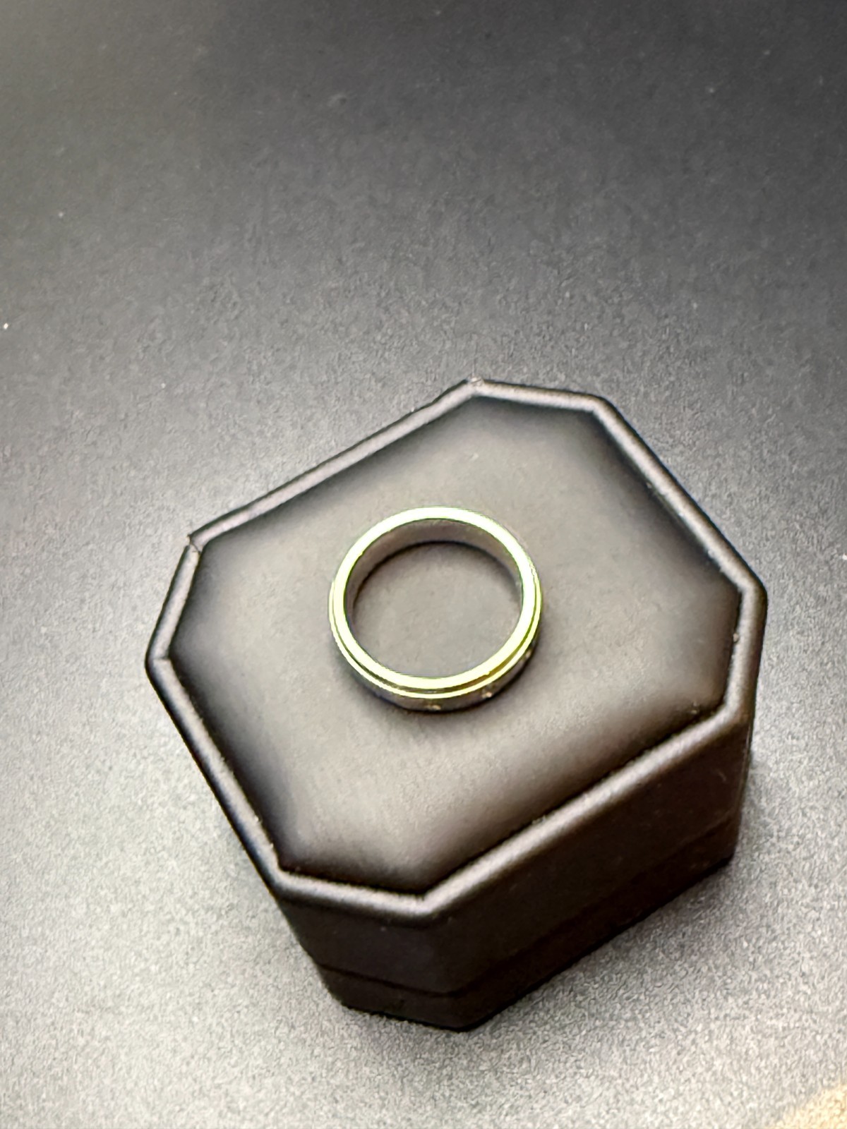 Titanium Ring 3 Genuine Natural Diamonds J-SI2 UD Jewelers Comfort Fit Band