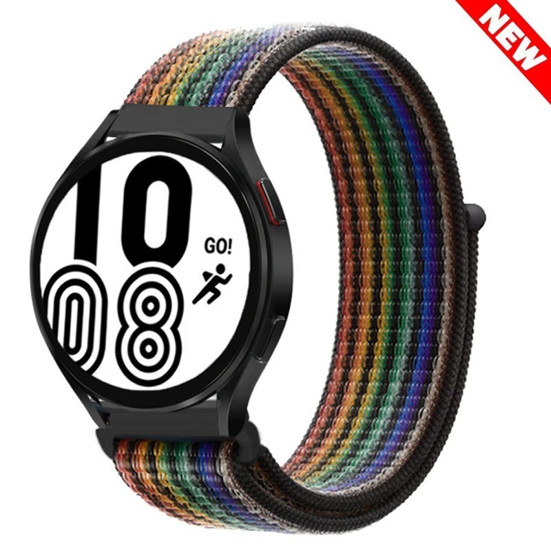 20mm 22mm Woven Nylon Sport Loop Watch Band Strap W/ Quick Release Spring Pins