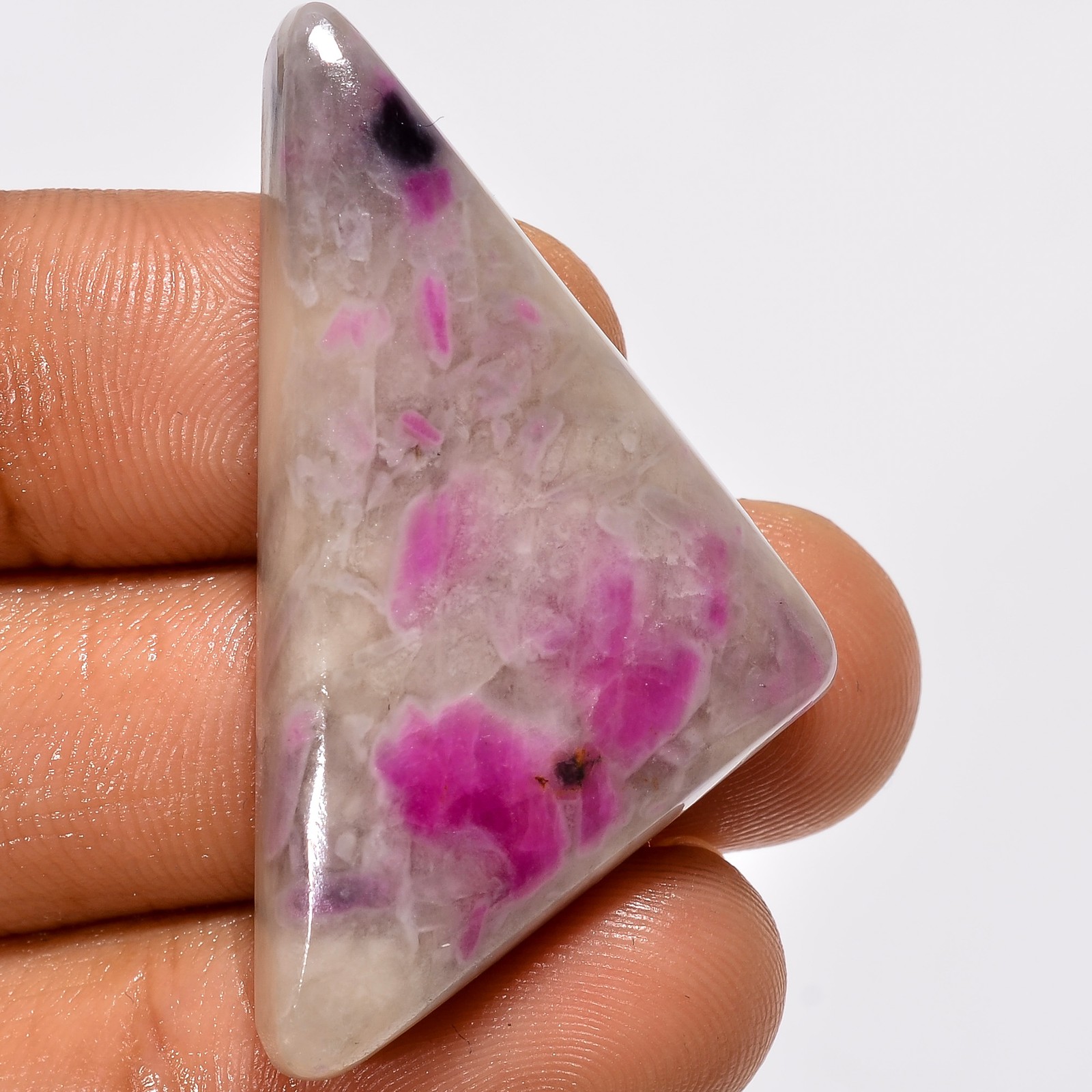 Natural Ruby Tourmaline Fancy Shape Cabochon Gemstone 49 Ct. 40X22X7 mm GC-28719