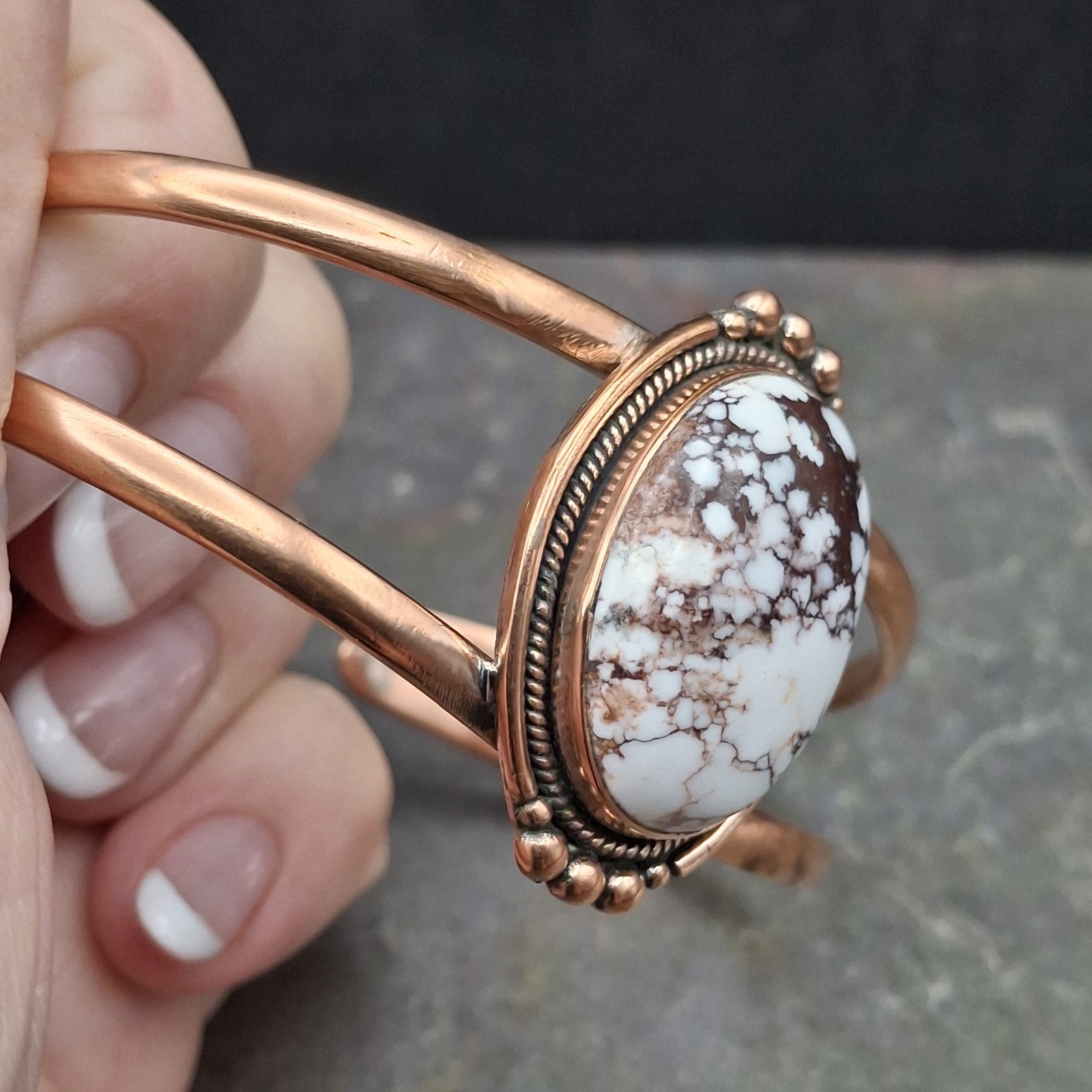 Wild Horse Solid Copper Cuff Bracelet Cowgirl Southwestern Native Style 6-7.5