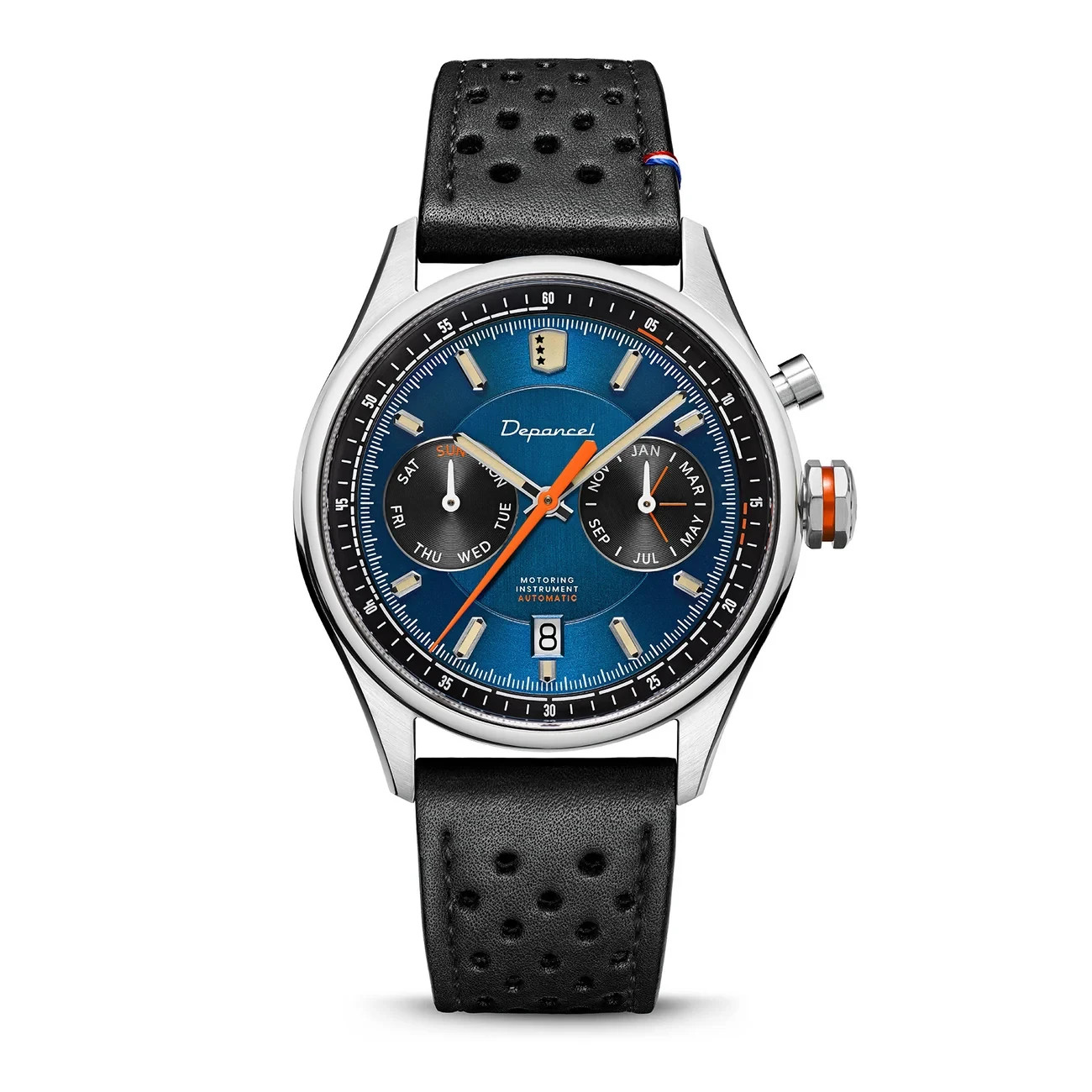 NEW Depancel Autosport Blue Racing Black Strap Automatic Watch 9122 Miyota 50M