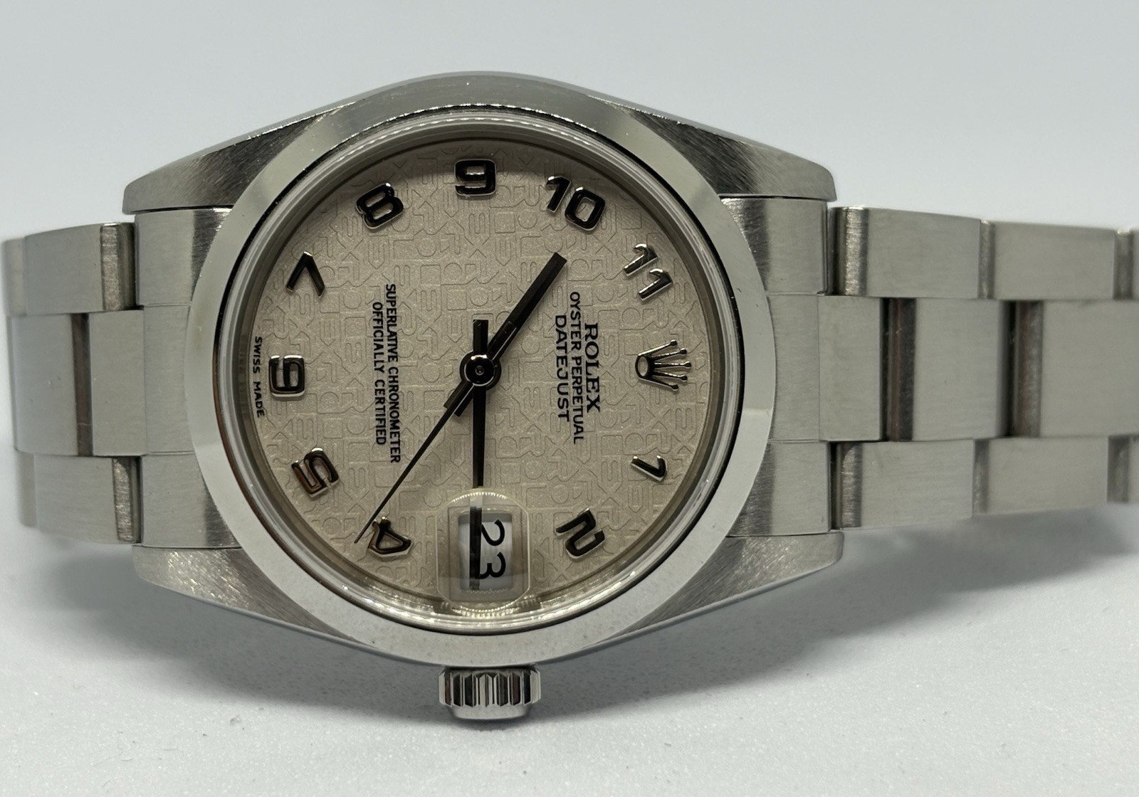 Rolex 68240 31MM Datejust Ivory Jubilee Anniversary Computer Dial