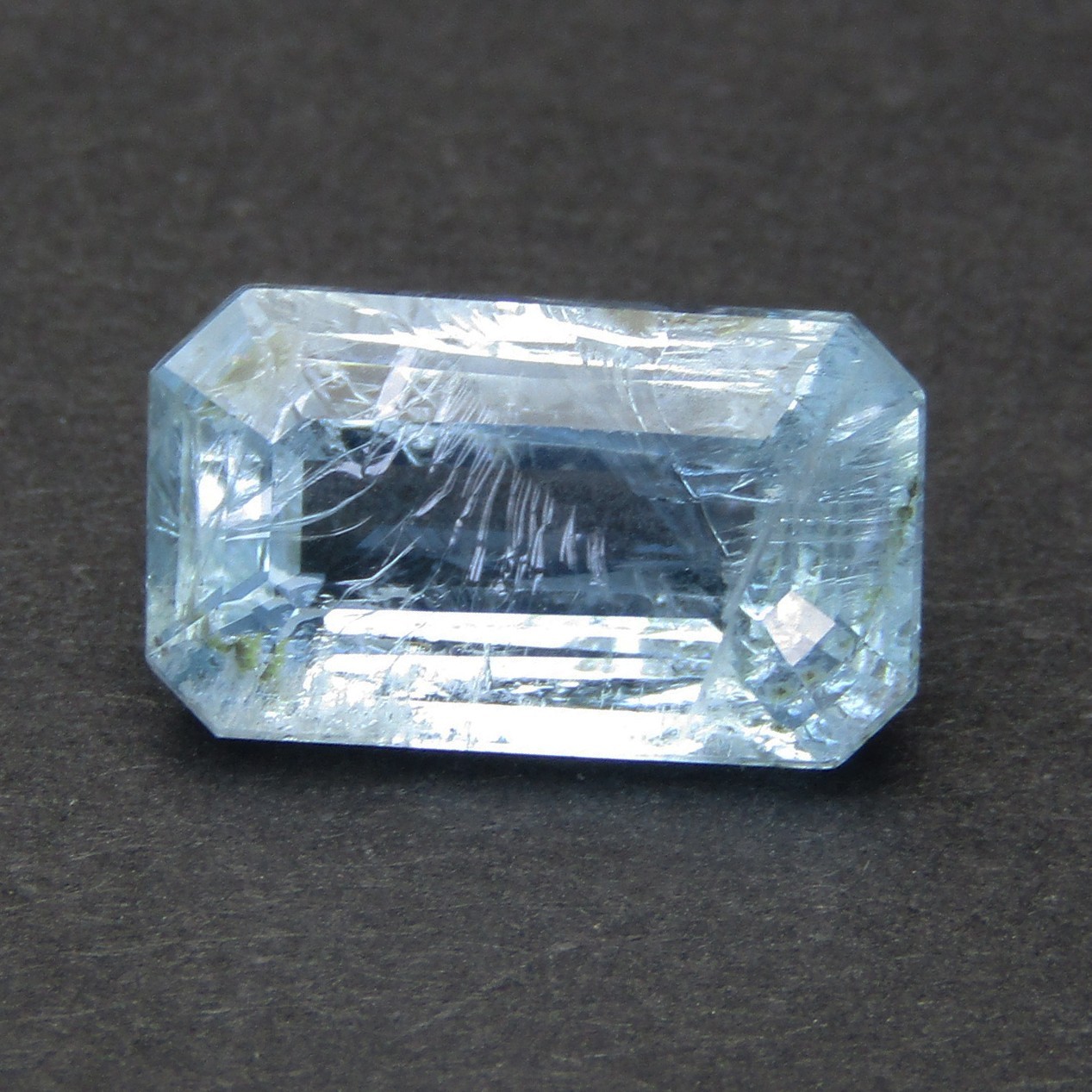2.88Cts Natural Unheated Aquamarine 11.5×6.7×5.1mm Emerald Cut Brazil Gemstone