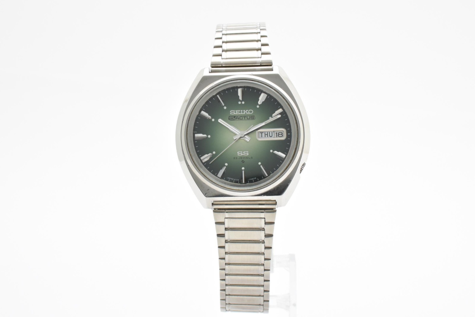 [Exc+5] Vintage 1973 Seiko 5 Actus 6106-7700 Rare Green Dial 23J Automatic