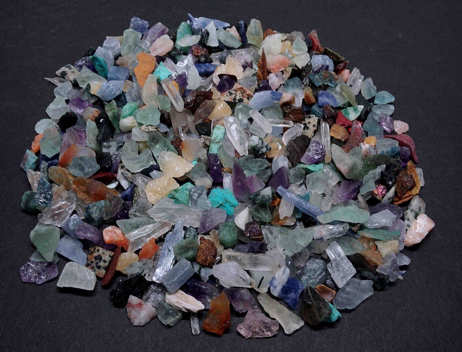 Micro Crafters 1/2 Lb Lot Natural Crystals Mineral Specimens Mixed Gemstones