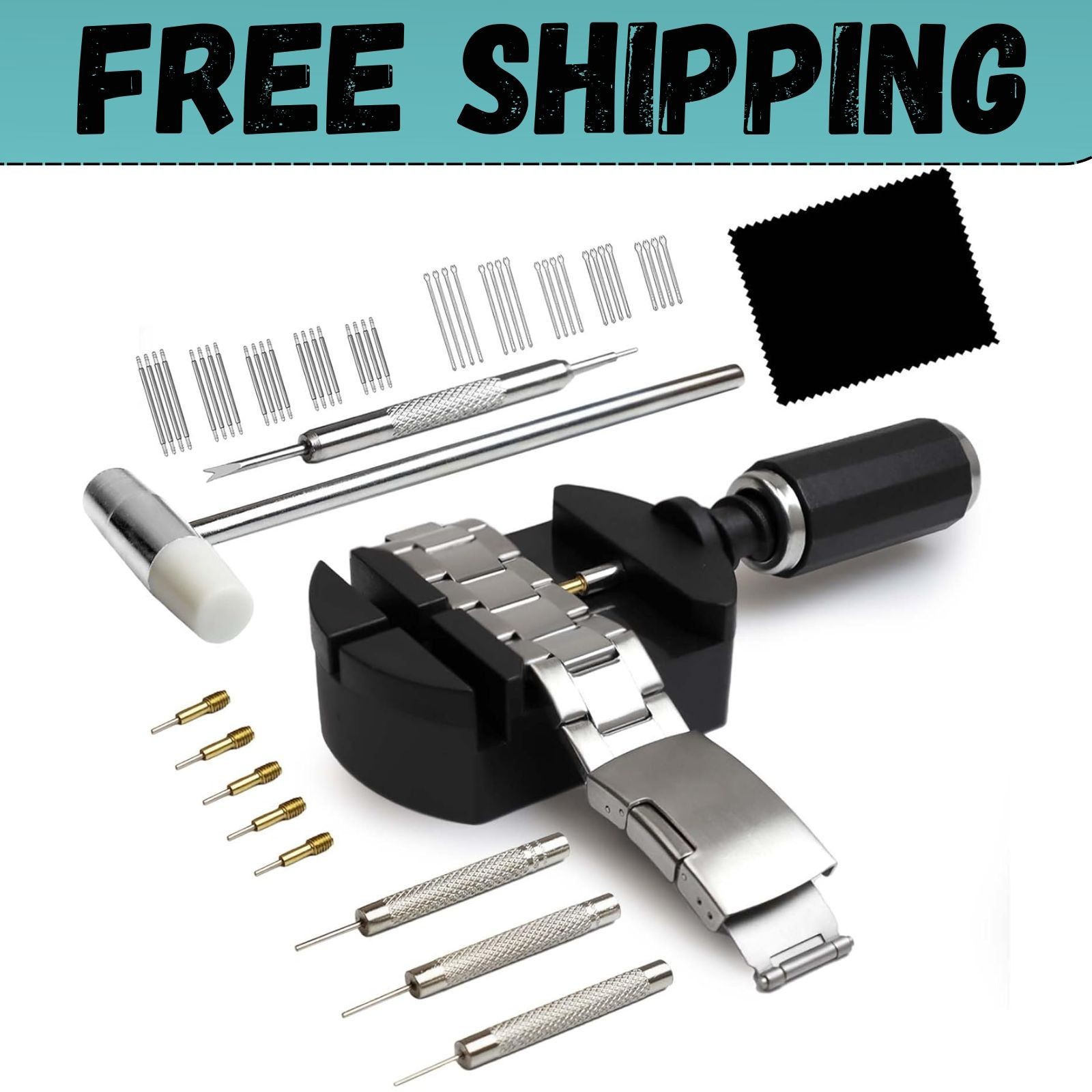 Watch Link Removal Kit, Watch Band Sizing Tool for Watch Strap Adjustment, Watch