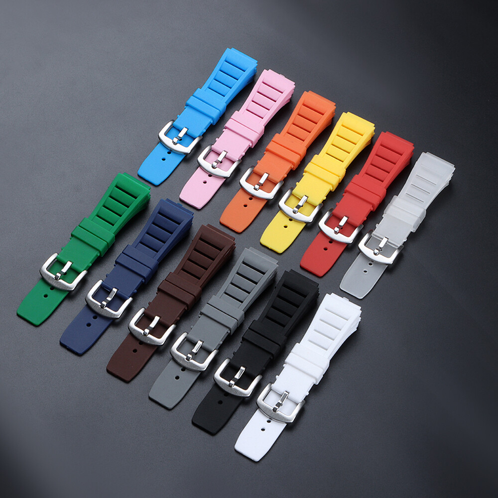 Rubber Watch Strap for Richard Mille Watch Bands Diving Silicone Sport 21mm*17mm