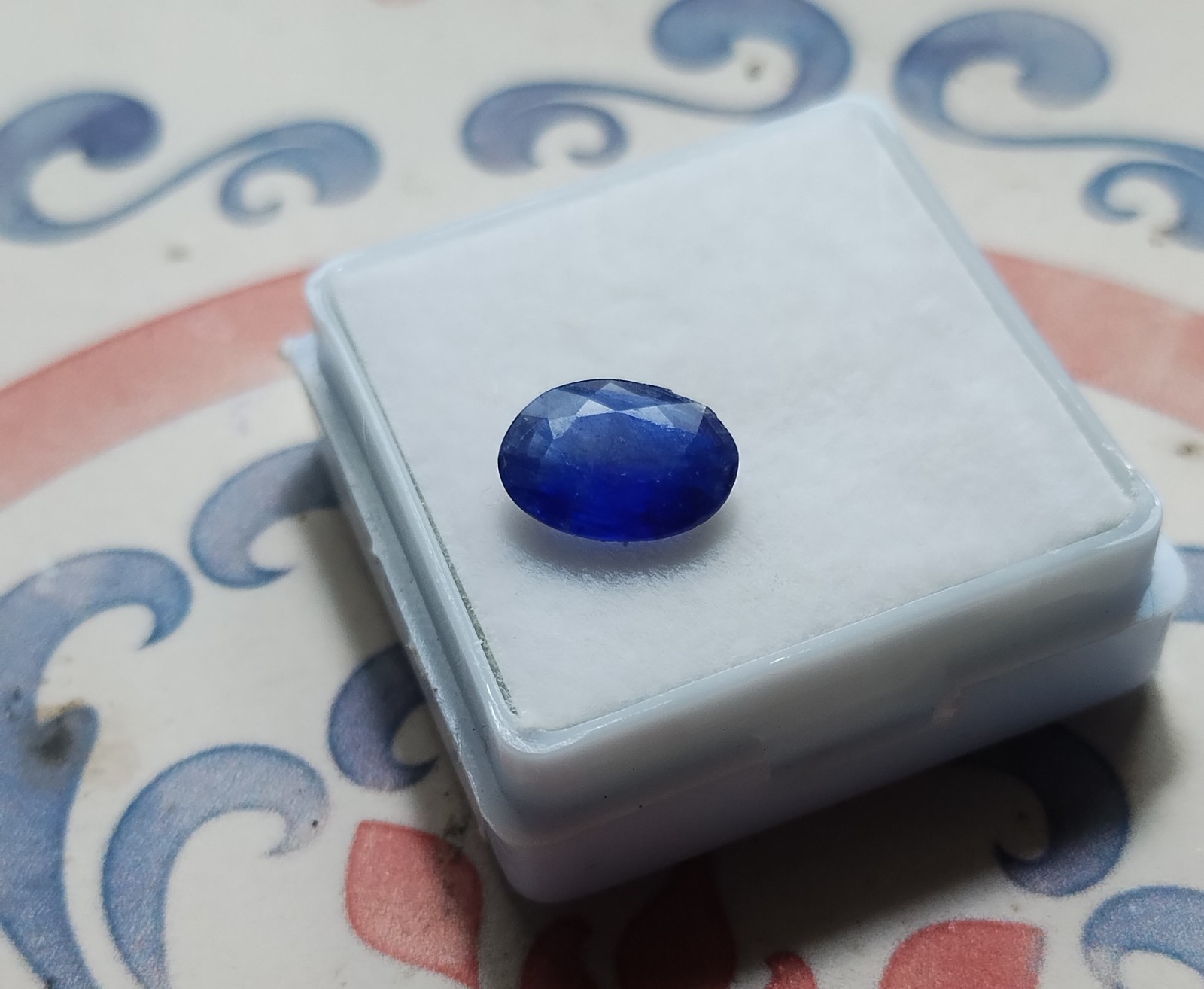 1.76 Ct. Natural Cornflower Blue Sapphire Loose Oval Mozambique 9.3x7x3mm