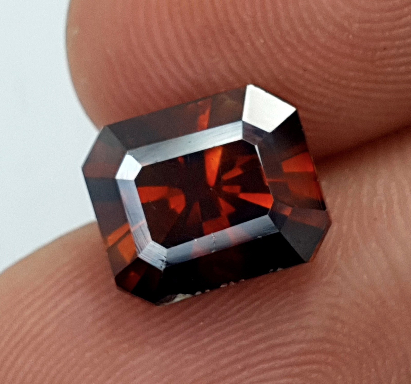 5.25 Carats Natural Hessonite Garnet Loose Faceted Gemstone