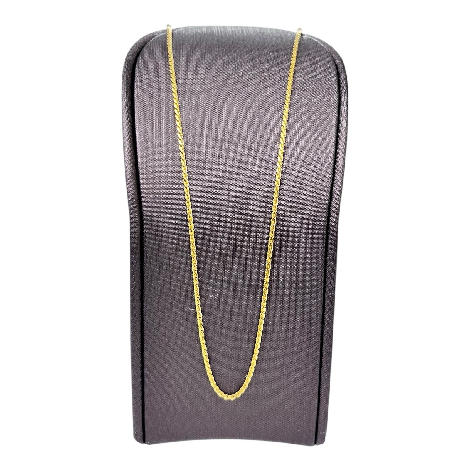 18ct 18k Yellow Gold Serpentine S Link Chain Necklace 4.19 Grams 45.5cm. New