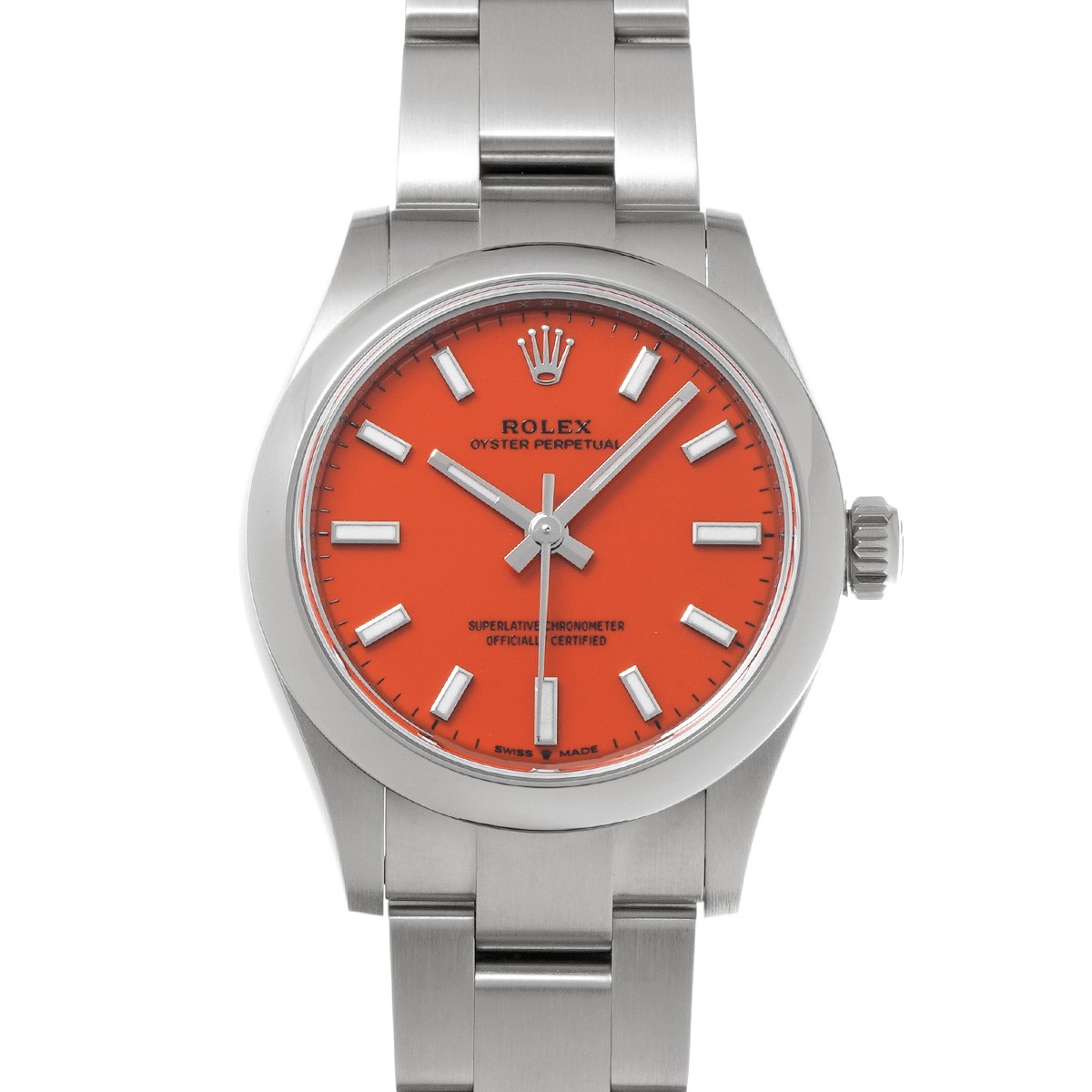 ROLEX Oyster Perpetual 31 277200 Coral red WATCH 731027