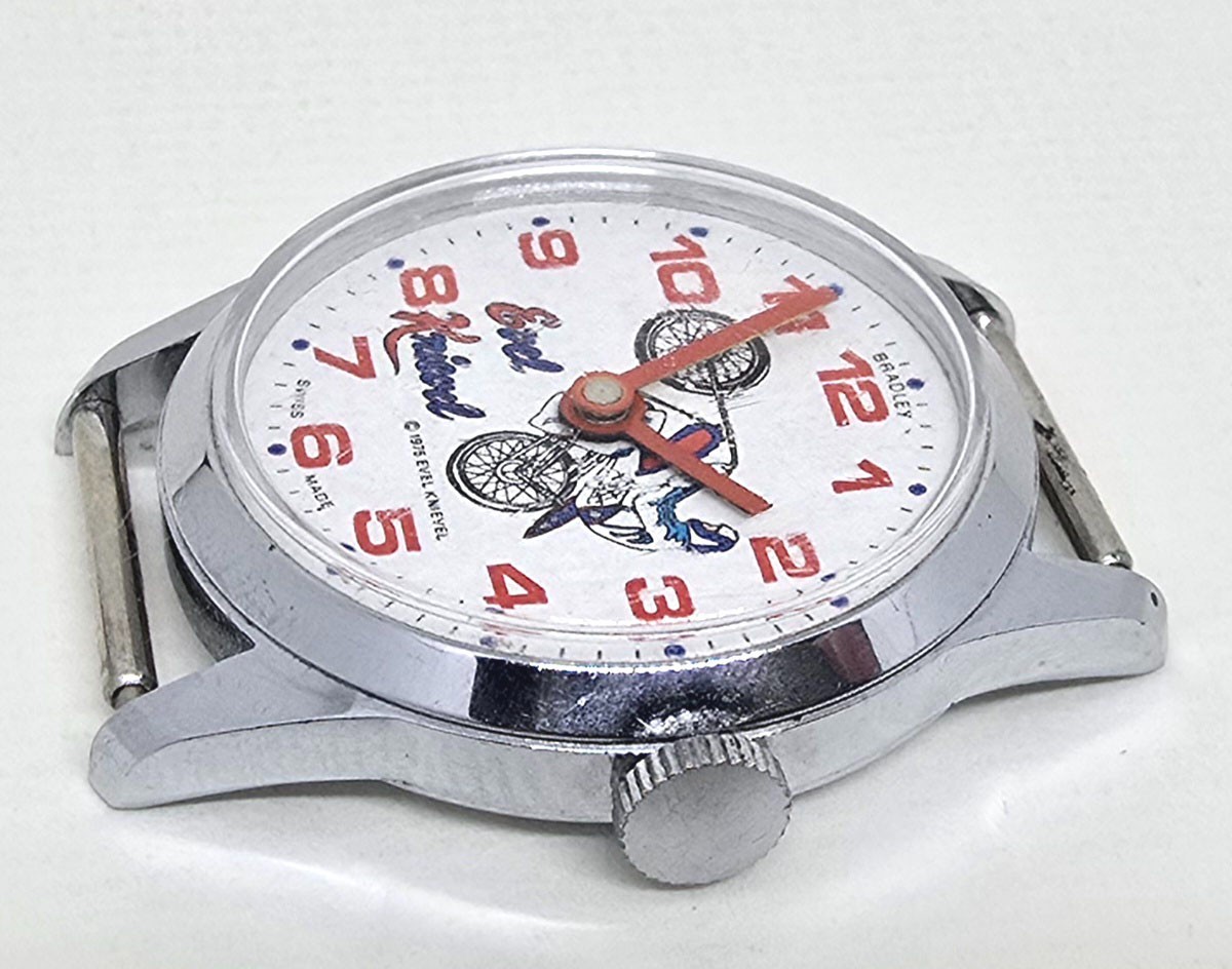 Working EVEL KNIEVEL Vintage BRADLEY WATCH, 100% ORIGINAL, A Rare Timepiece!