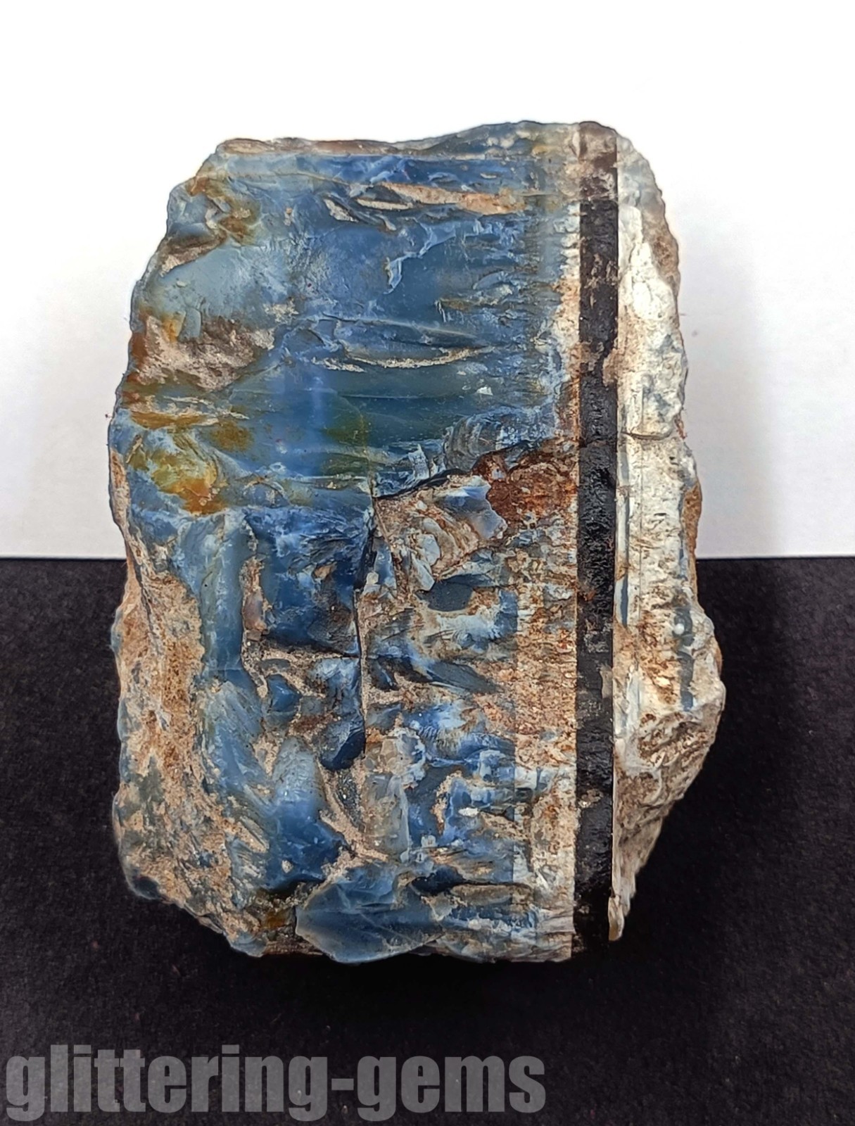 Rare 719.5Ct Natural Sky-Blue Opal Uncut Rough IGL Certified Loose Gemstone 5DNC
