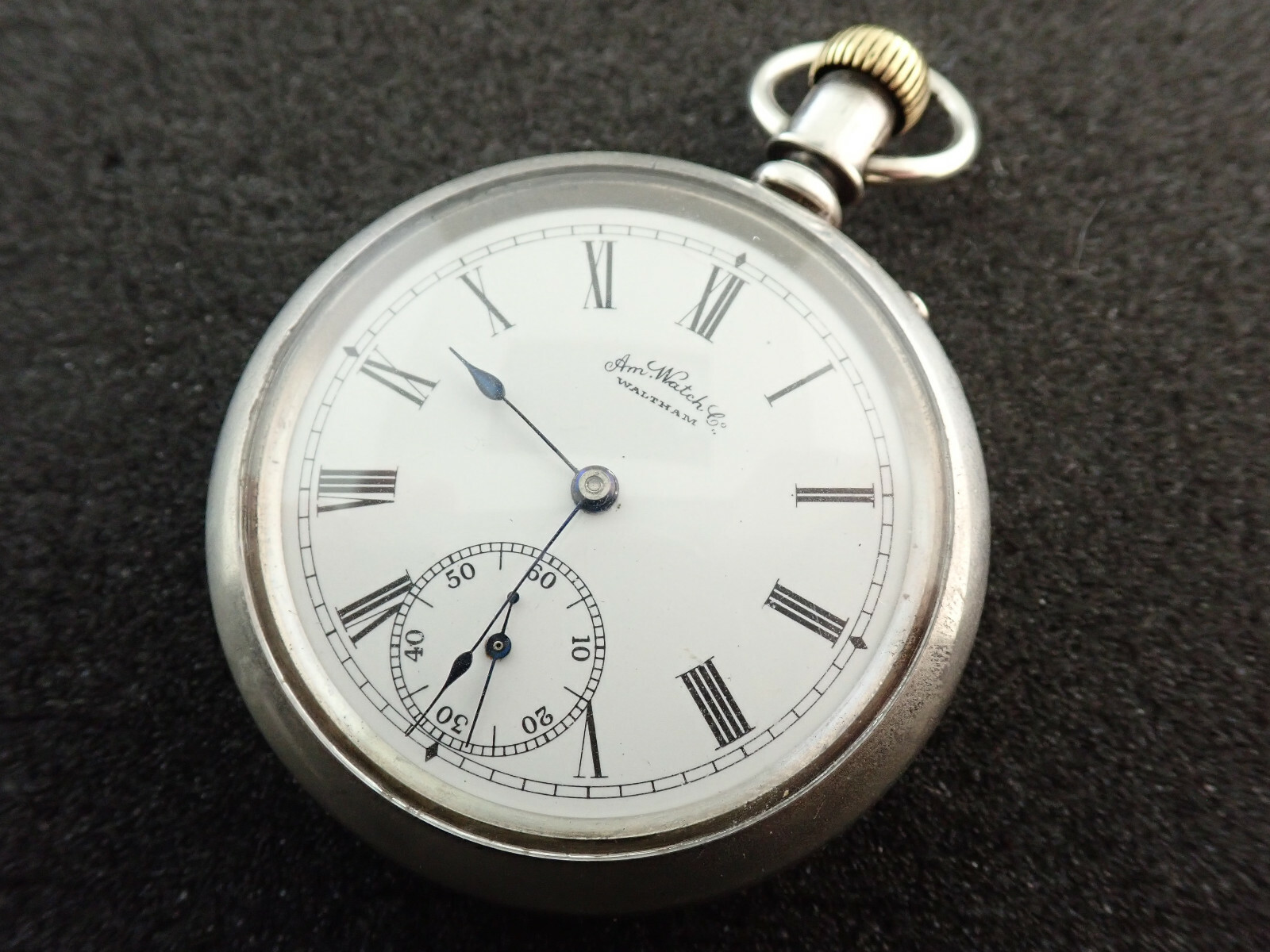 EARLY 14 SIZE WALTHAM “BOND ST” O.F. POCKET WATCH MOVEMENT – RUNNING – FROM 1884