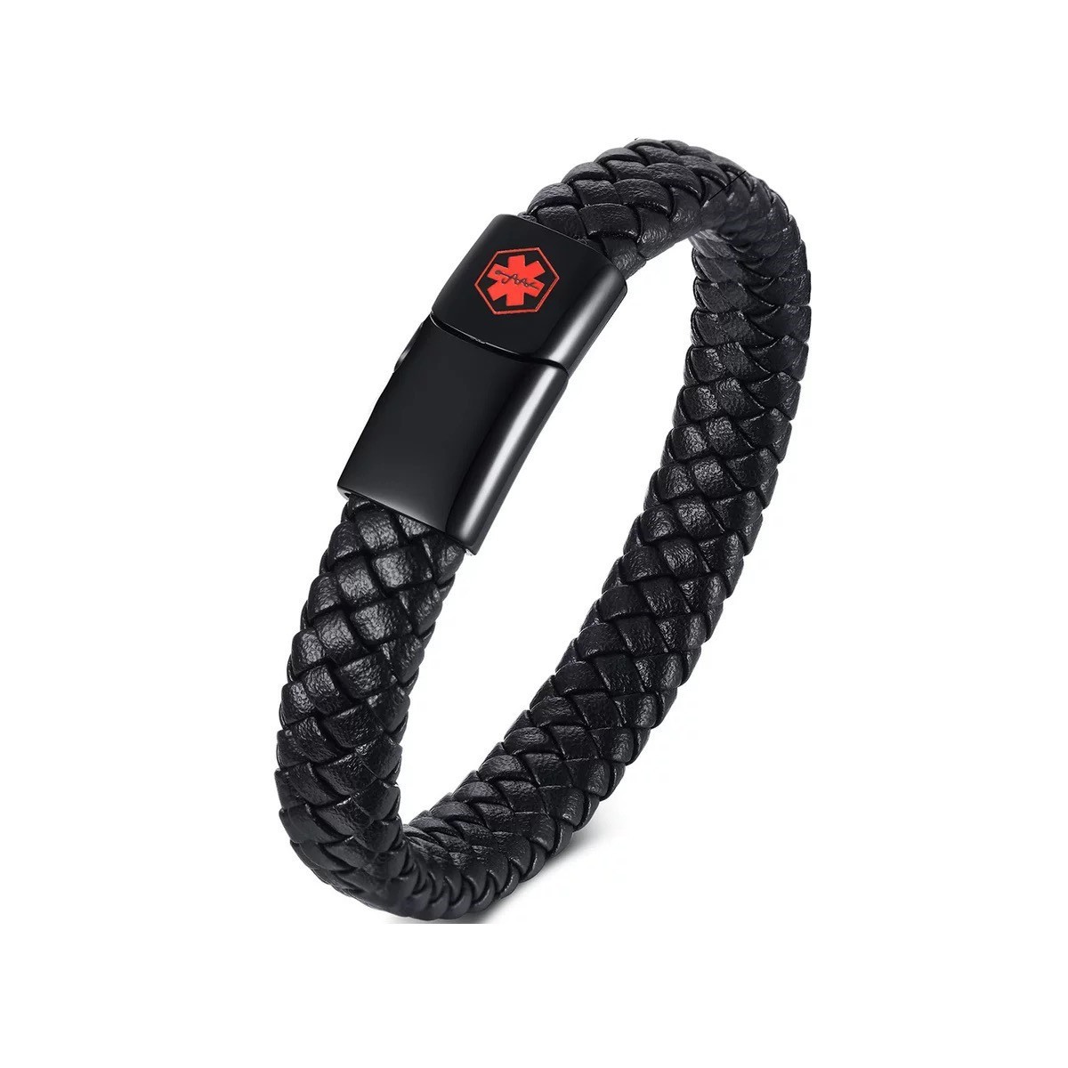Free Engraving Medical ID Bracelet Paracord Stainless Steel Emergency Wristband