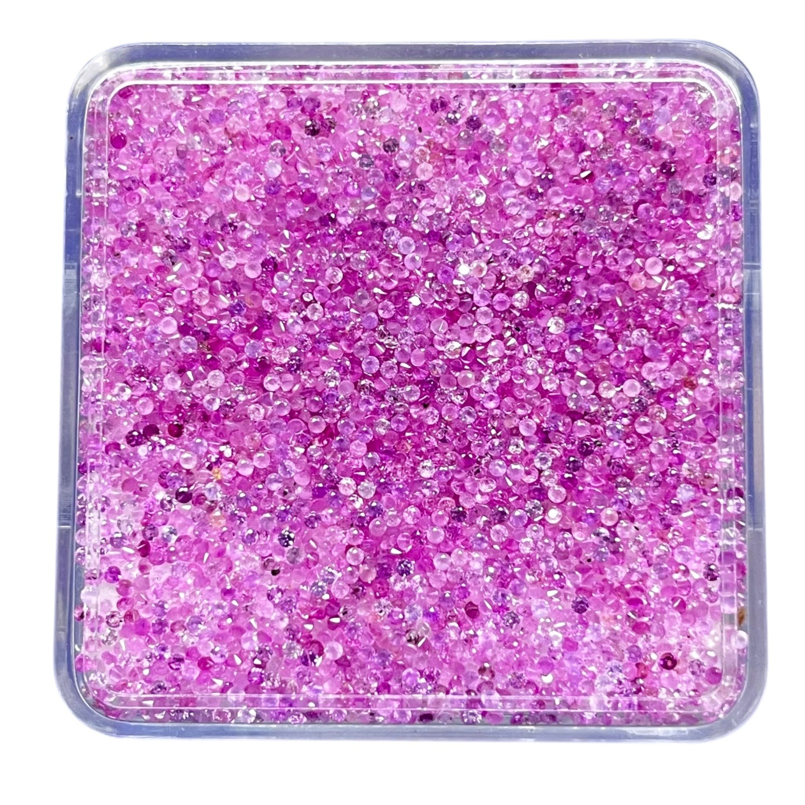 100 Pcs Natural Ceylon Pink Sapphire 1mm Round Cut Loose Gemstones Wholesale Lot