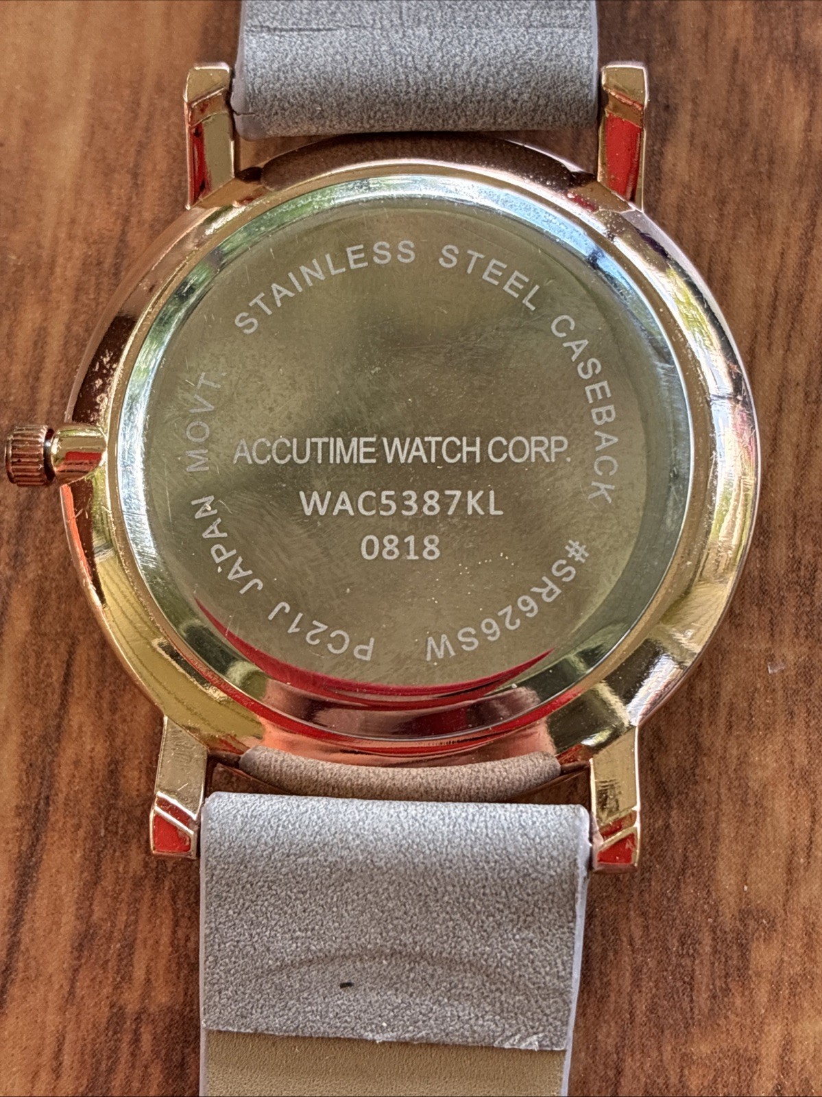 Accutime Watch Corp Rainbow Marbled Women’s 39mm Watch New Battery 9”