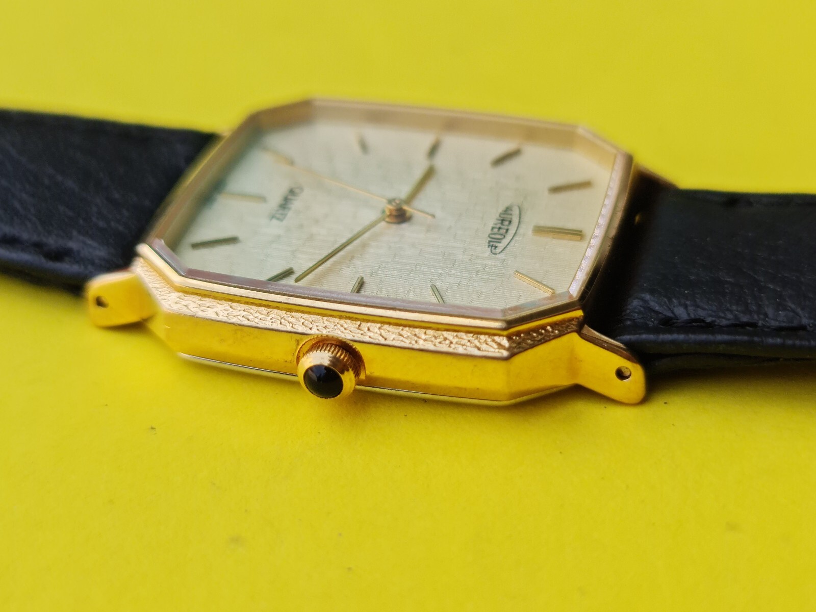 Vintage Aureole Tank Quartz Original Swiss Unisex Watch