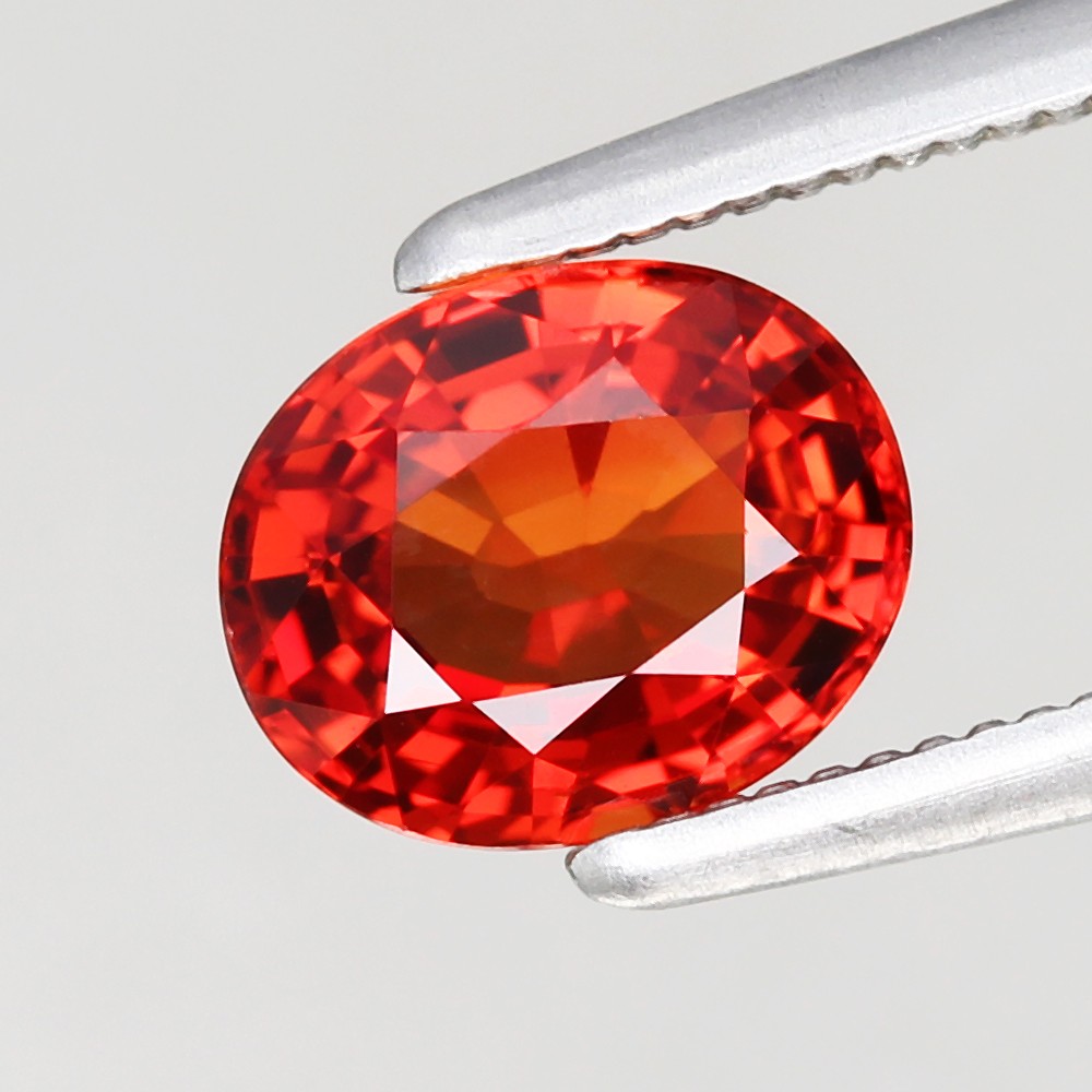 1.05ct Oval 6.4×5.2mm VS Natural Orangish Red Songea Tanzanian Ruby – Africa Gem