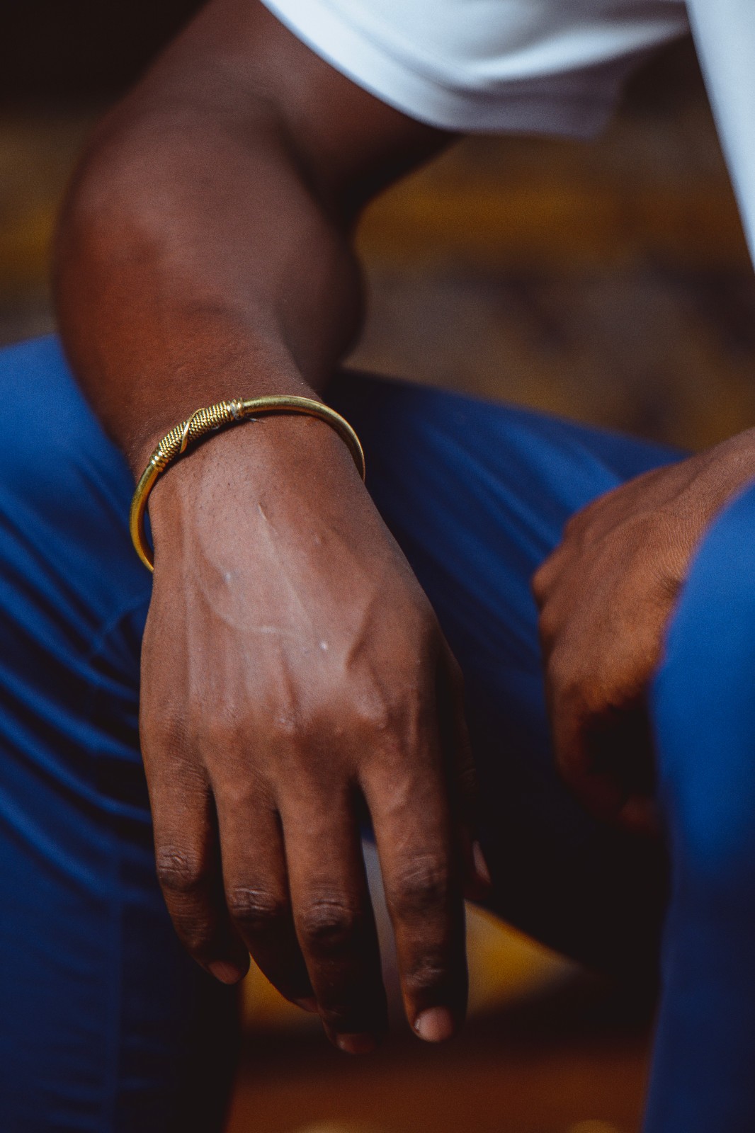 Handmade Bracelet African Cuff Wrap Bangle Unisex Brass New Made in Kenya