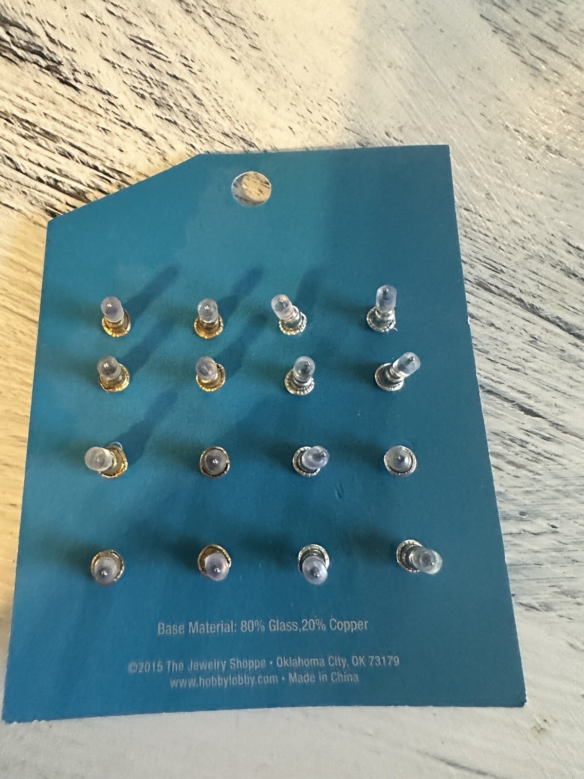 Silver rhinestone earring making kit set of 8 pairs of earrings new
