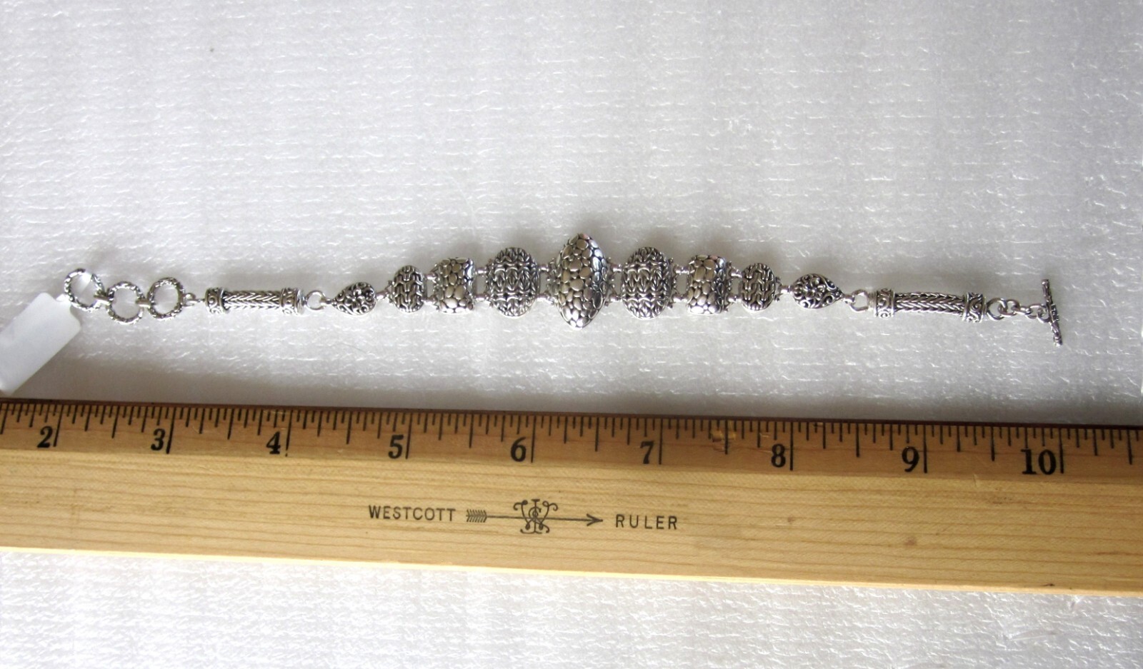 Bali Borobudur Bracelet / 925 Sterling Silver / 6.5 – 8 inches / 19.6g