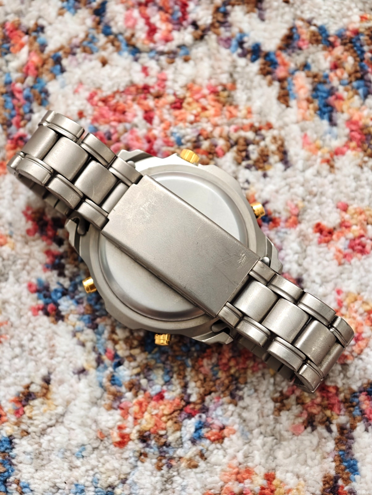 Vintage Citizen Thunderbird Titanium Chronograph Ana Digi Timer Date – 43mm