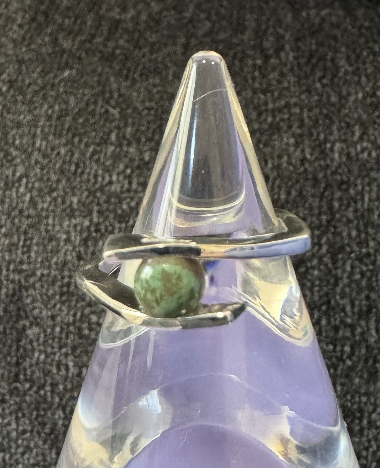 Kingman Turquoise Sterling Silver 925 Ring Size 7 – Pentagon Shaped Unique Ring