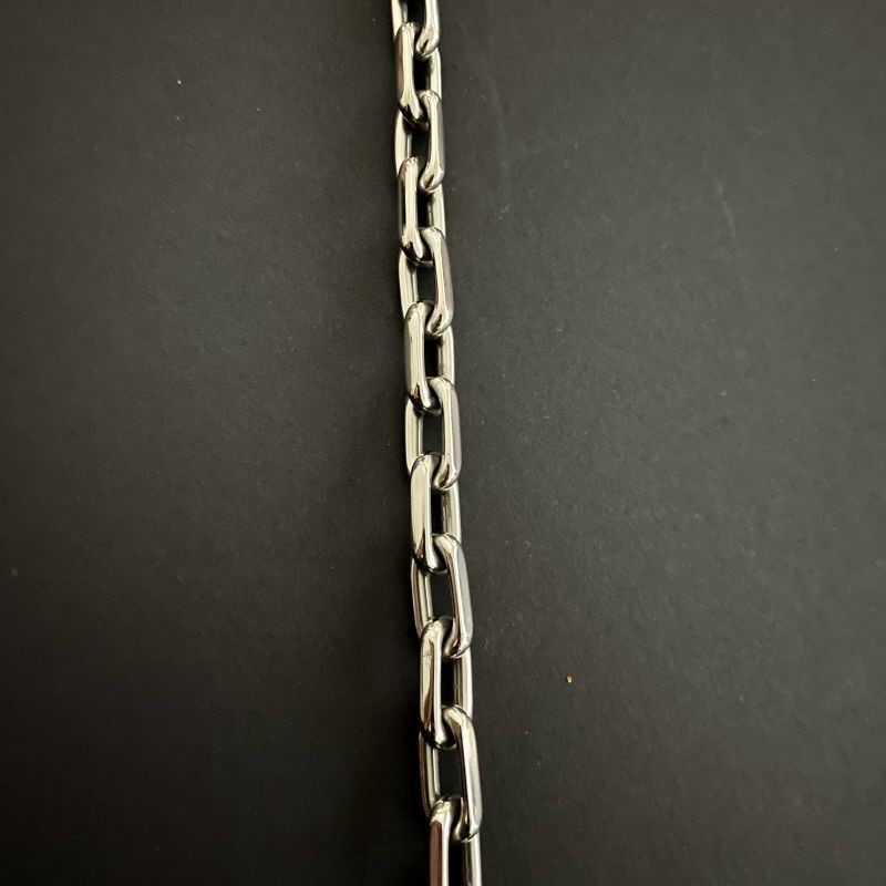 New 8mm Pure Titanium Chain Bracelet Men’s Women Bracelet Anti Allergy 8.6 Inch