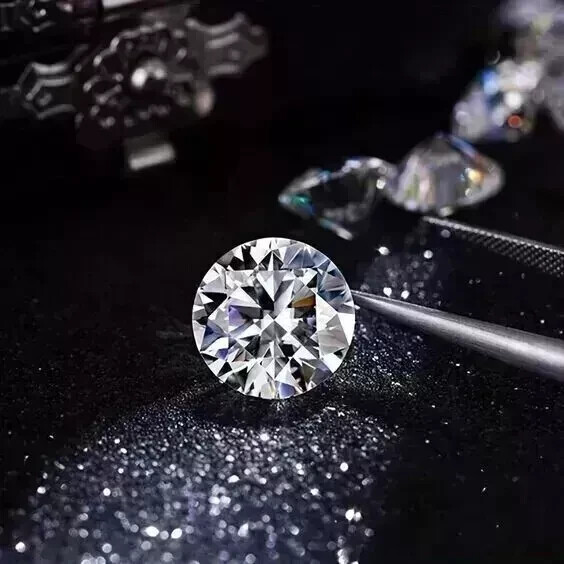 2.45 CT Natural White Diamond Round Cut 9 MM VVS1 D Grade IDGL Certified A3