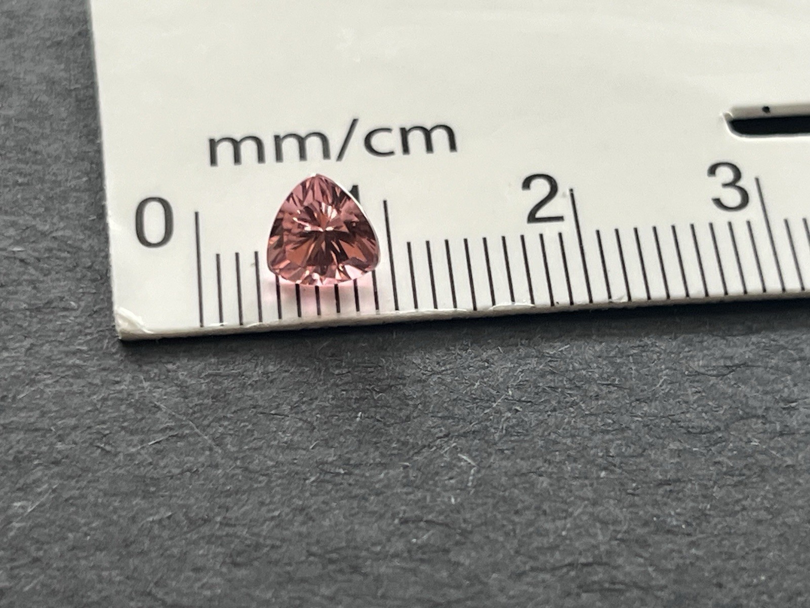 Pink YAG Trillion Cut 1.25 Carats