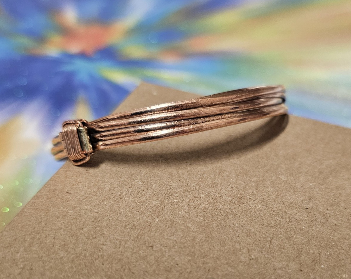 African- Elephant Hair Style Bracelet- Copper- Handmade Kenya- New