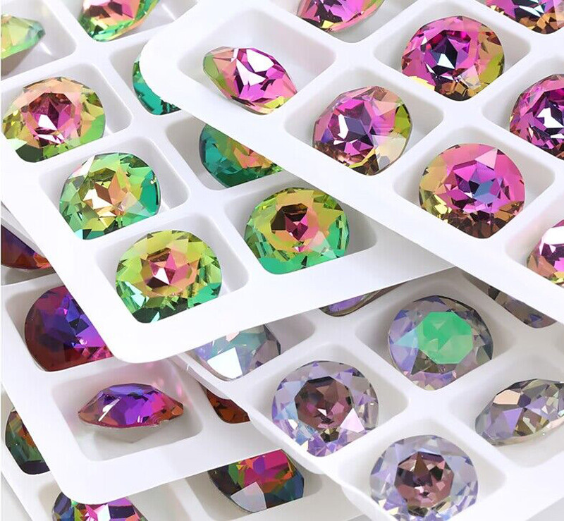 High grade K9 Crystal Glass Rhinestones Withcford Color Faceted Beads Jewelrys