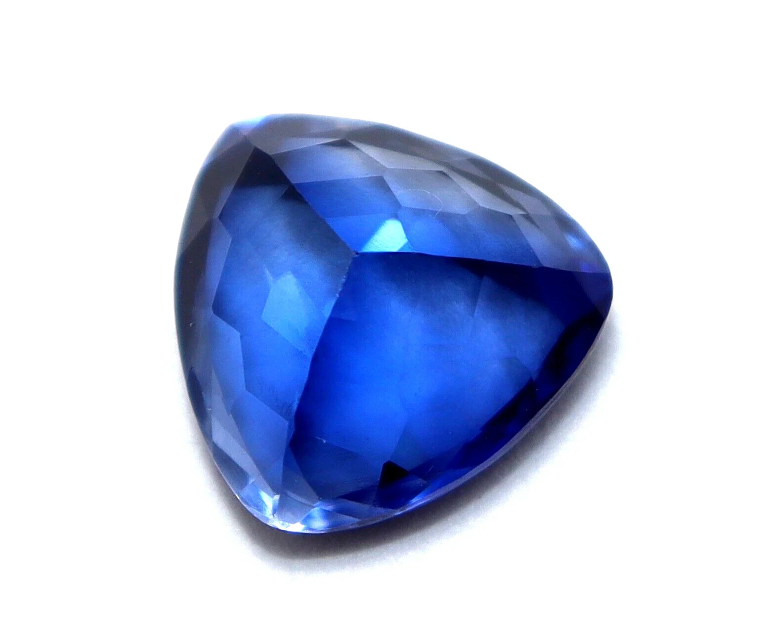 Natural Certified 10.20 Ct Ceylon Trillion Cut Blue Sapphire Loose Gemstone