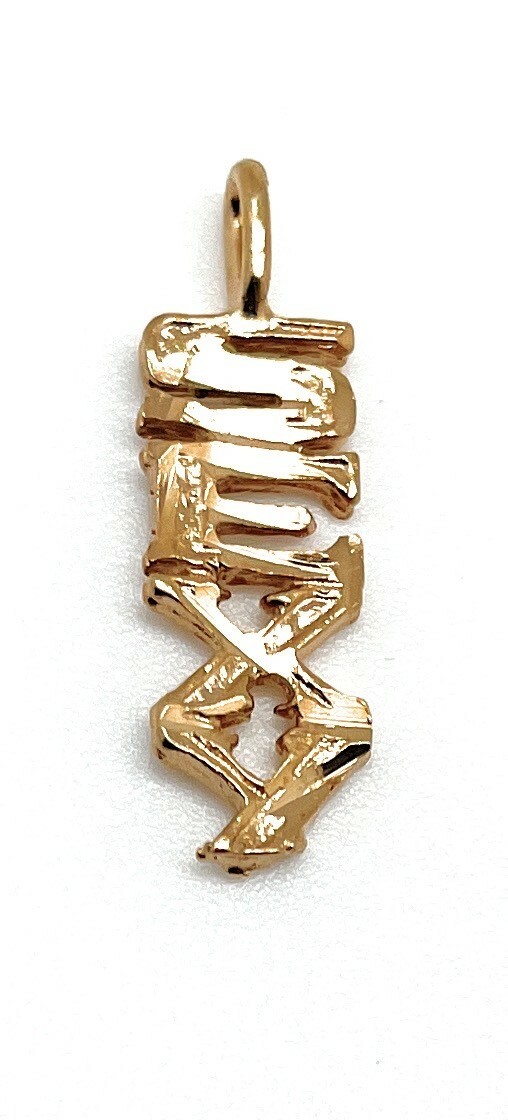 SEXY Pendant Word Charm Gold Plated Metal Jewelry For Necklace Chain Gift
