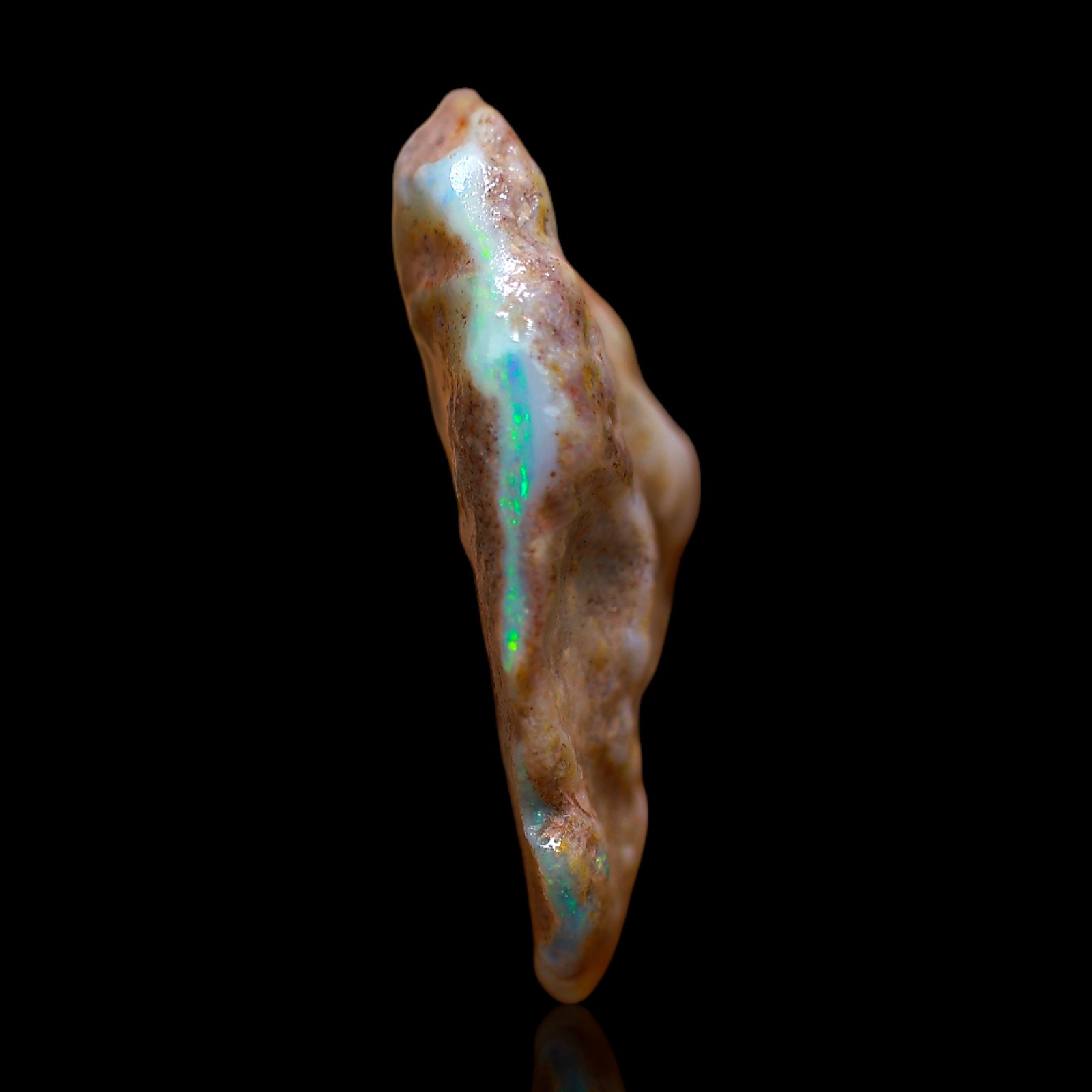 11.00 Cts Natural Australian Fire Opal Loose Astrology Rough Gemstone 25x18x7 mm