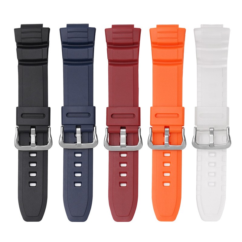 For Casio MCW-100H MCW-110H W-S220 HDD-S100 WV-200 AE-2000 Watch Band TPU Strap