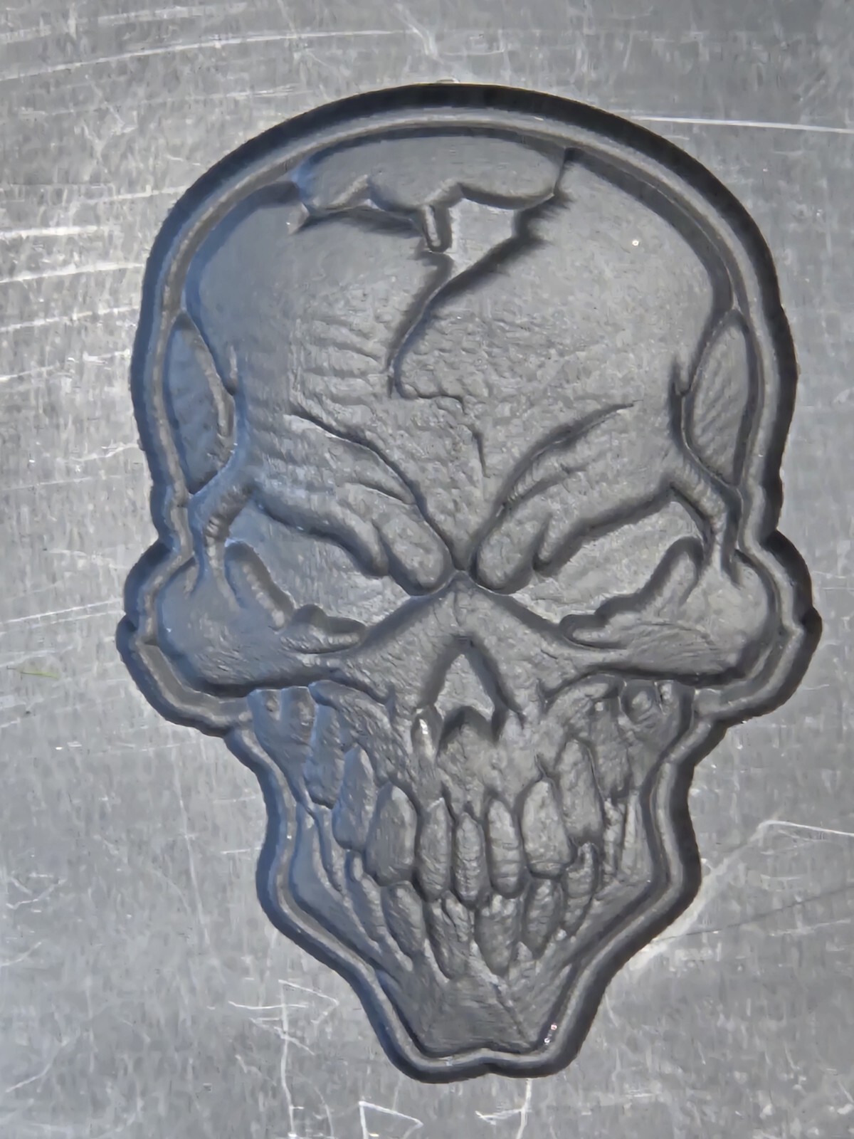 Angry Skull Graphite Ingot Mold for Gold Silver Copper Melting Casting Refining