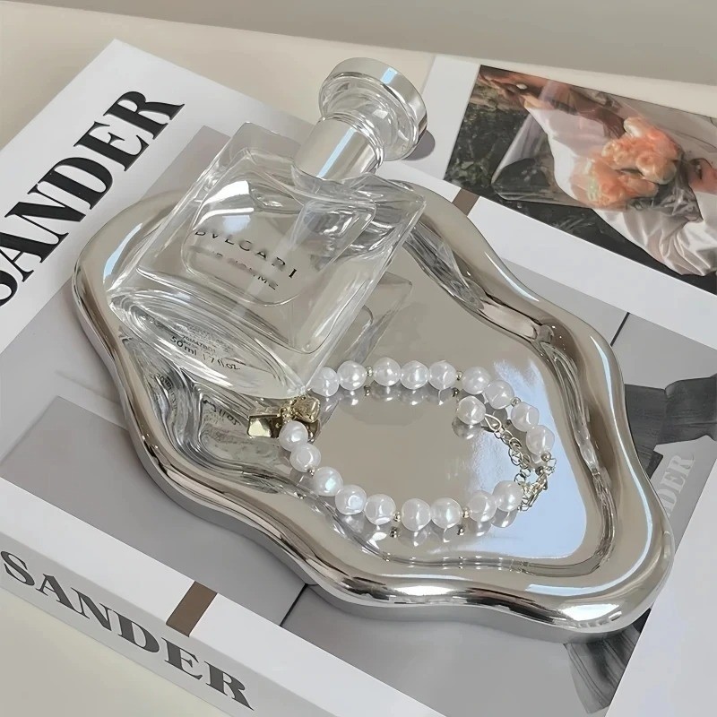 Cloud-Shaped Jewelry Tray Decorative Plate for Rings Earrings Bracelets & Neckla