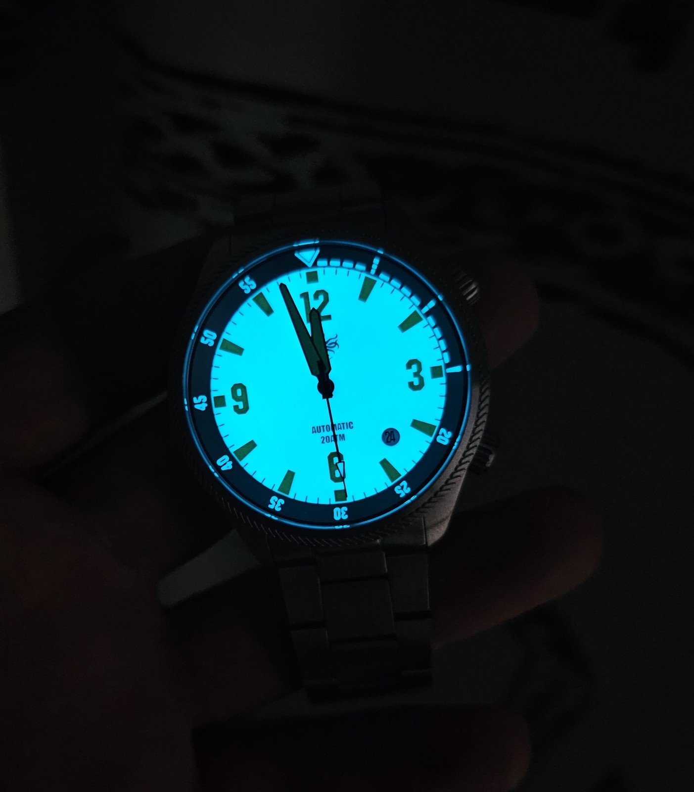 Phoibos Storm Corsair Dive Watch, Full Lume Dial, Miyota 9015 Auto, Barely Worn