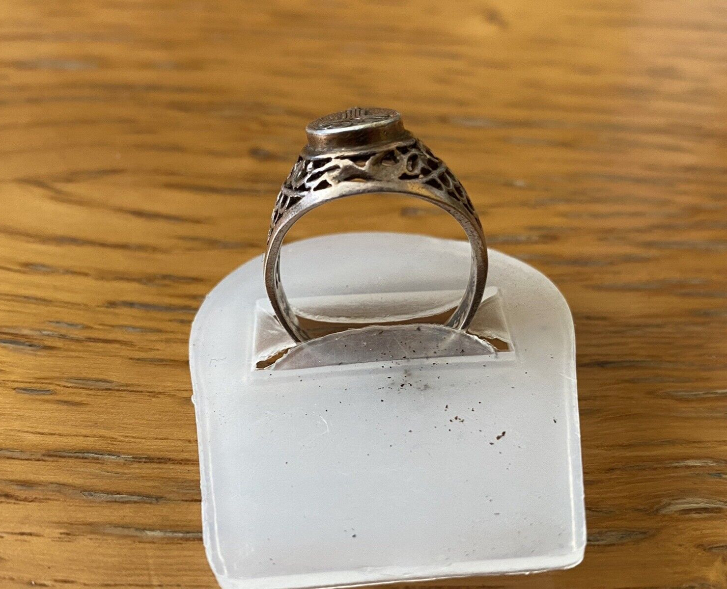 Vintage USSR Silver Ring OLYMPIC GAMES 875, Size 8 (18.30 mm) + Video