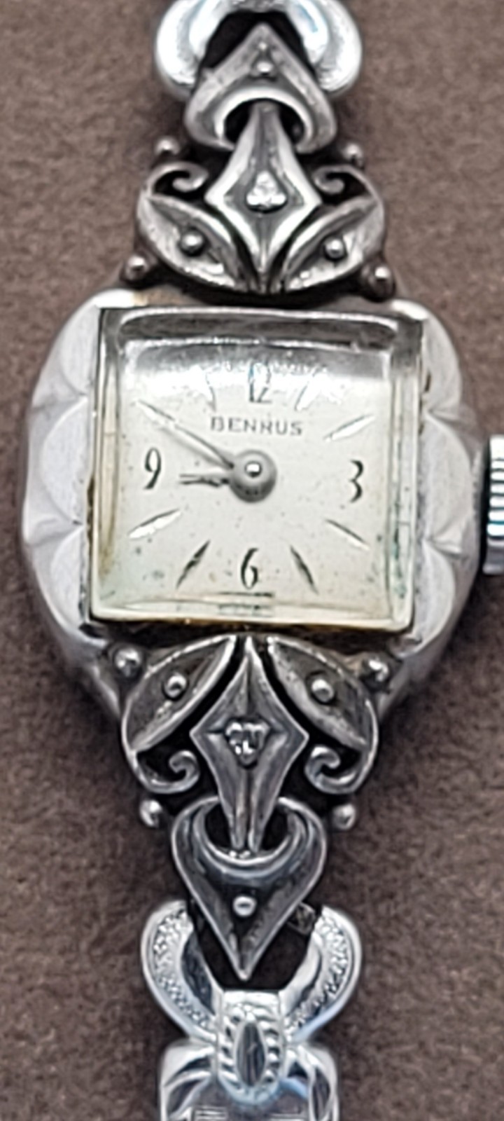 Vintage Benrus Swiss 10 K RGP Bezel Ross Women’s Wristwatch Diamond Chips Parts