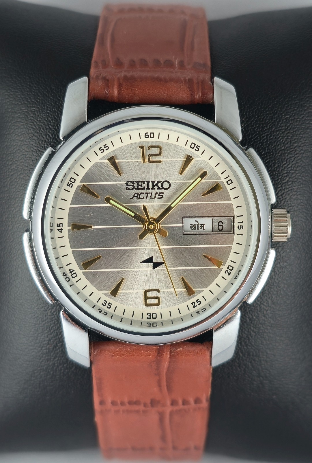 Refurbished Seiko Actus Automatic Silver Dial with Day/Date Men Watch | 17 Jewel