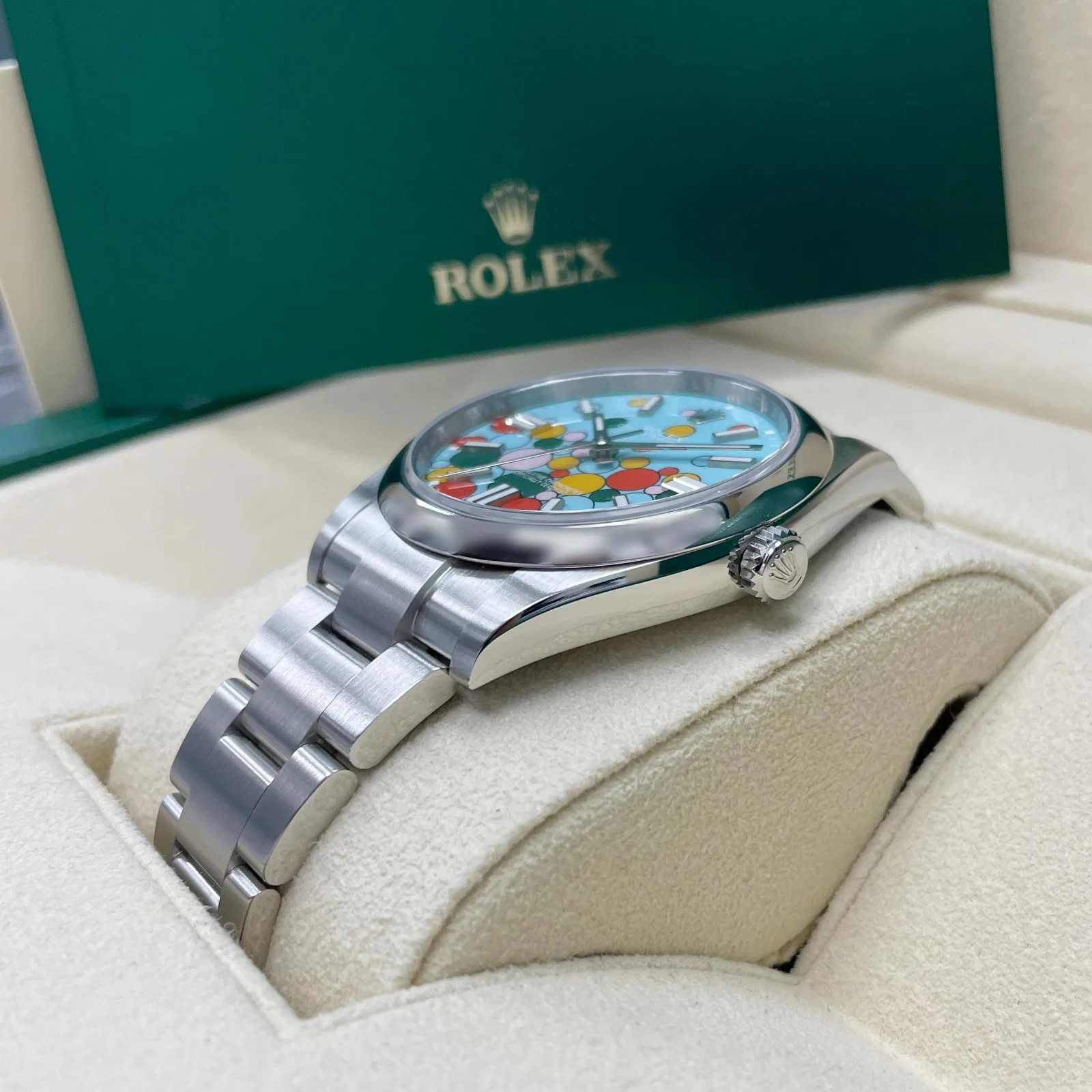 New Rolex Oyster Perpetual 41mm Steel – Celebration Dial – Reference 124300